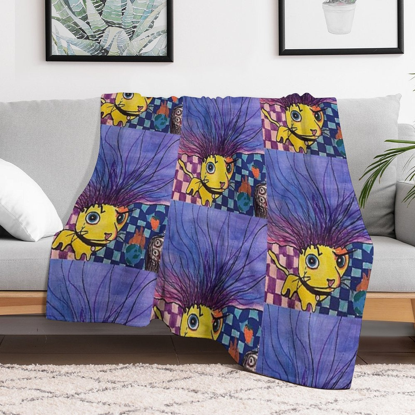 Bartholomeow Velvety-soft Throw Blanket