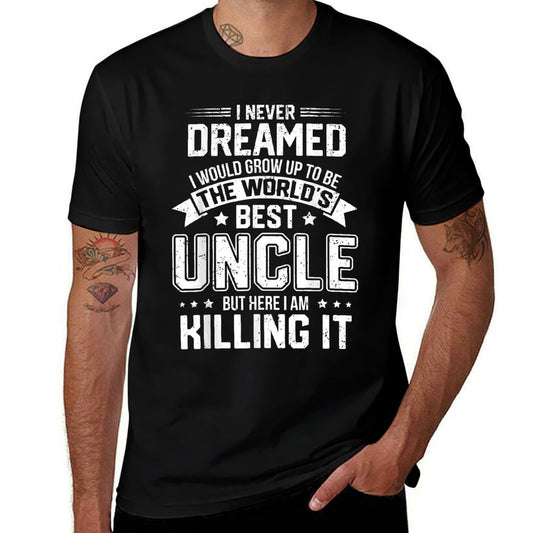 The Worlds Best Uncle - Funny Uncle  Moisture-wicking T-Shirt