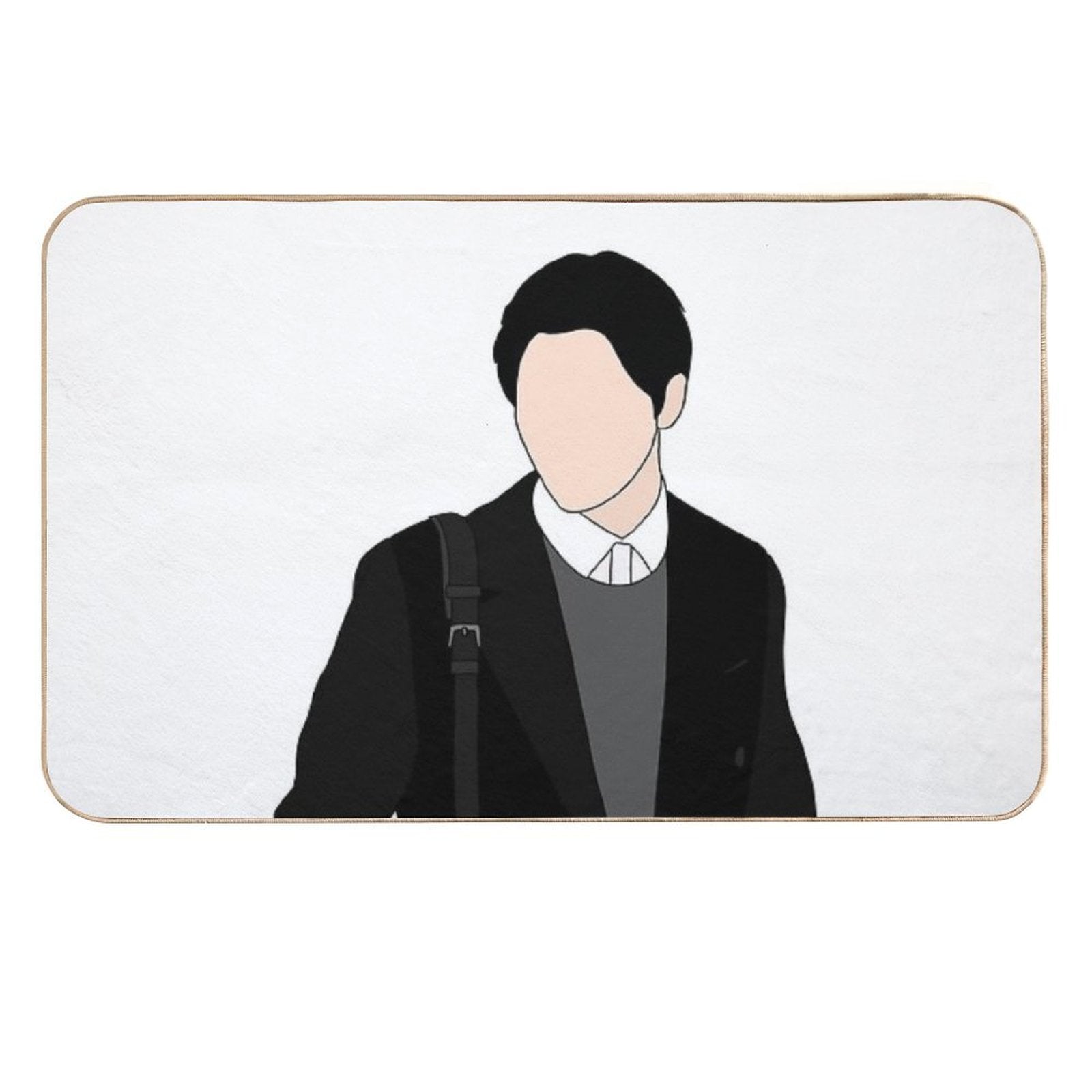 XO Kitty  Min Ho No English  Slip-Resistant Bath Mat