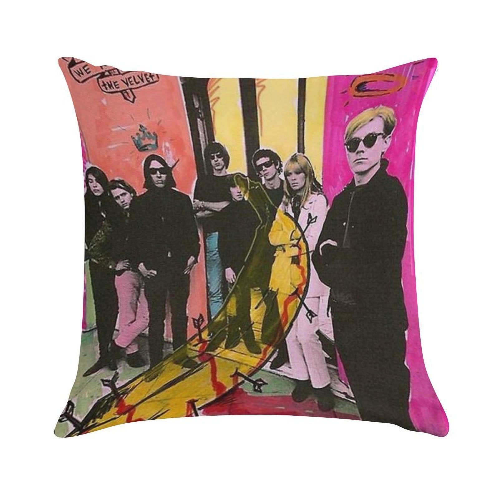 Andy Warhol And The Velvet Underground Soft Shrink-Resistant Throw Pillow