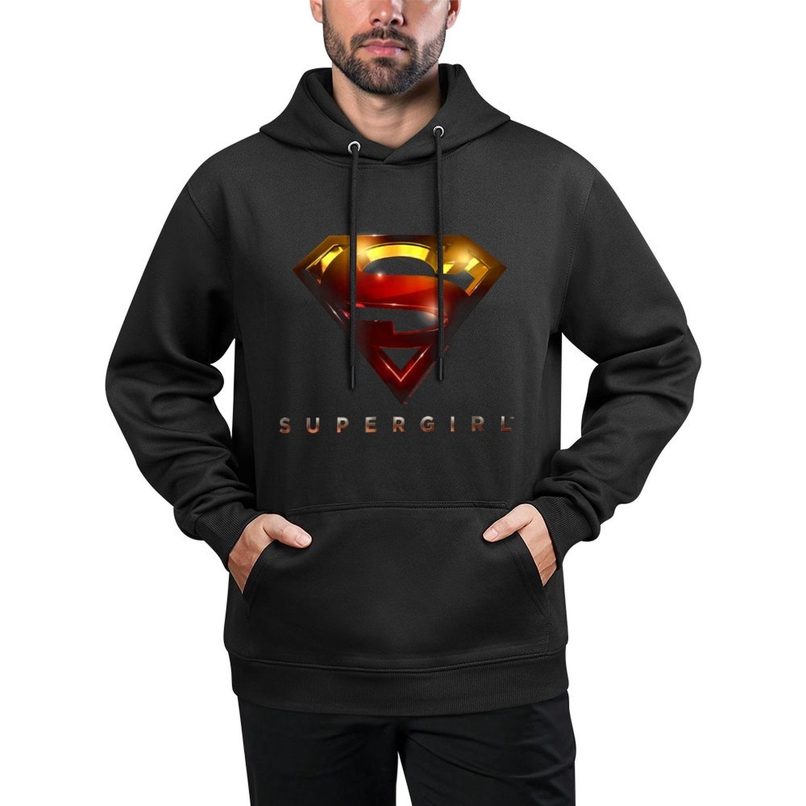 Supergirl TV Series Logo Glare 3D Versatile Streetwear Hoodie