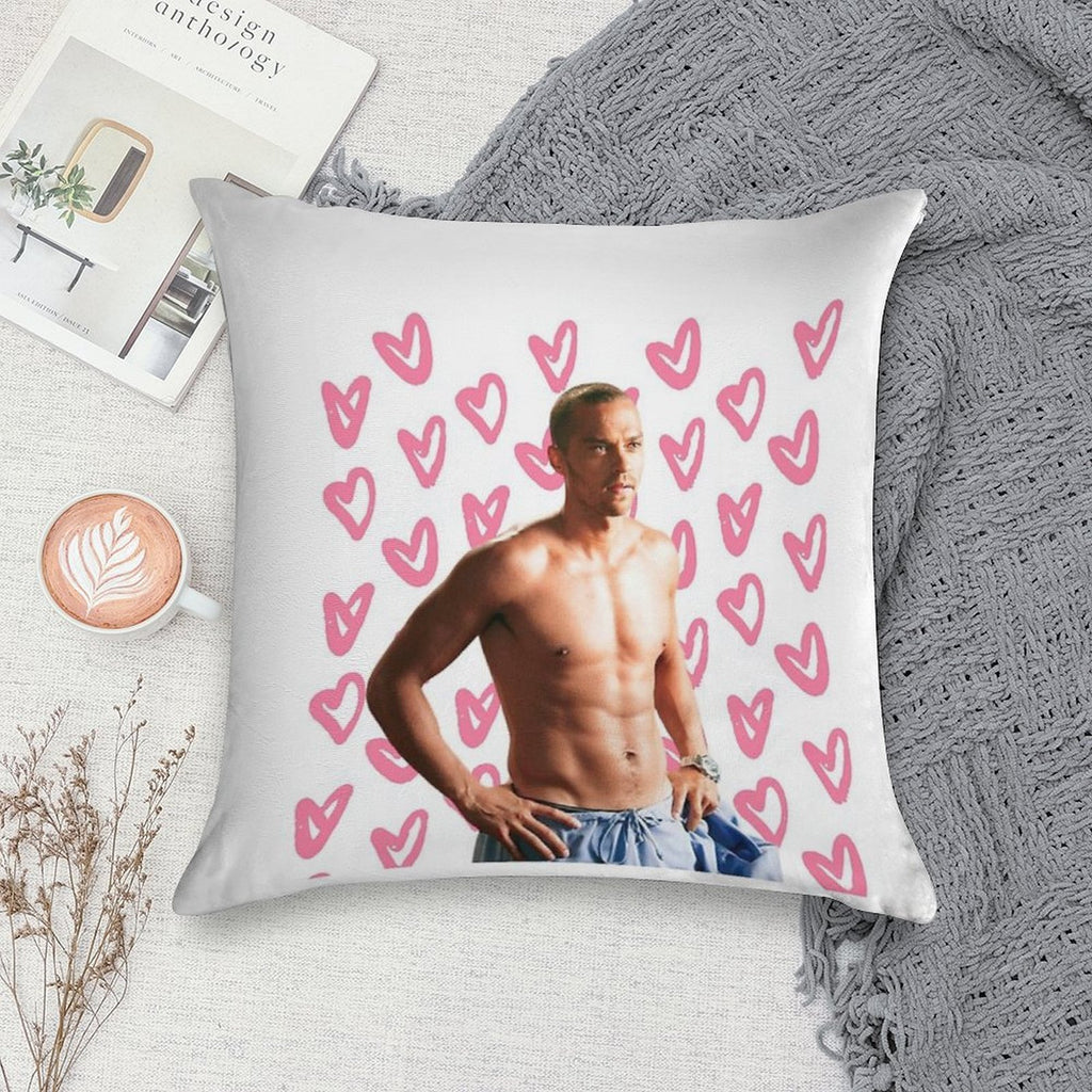 Avery (Jesse Williams) Soft Gift Ready Throw Pillow