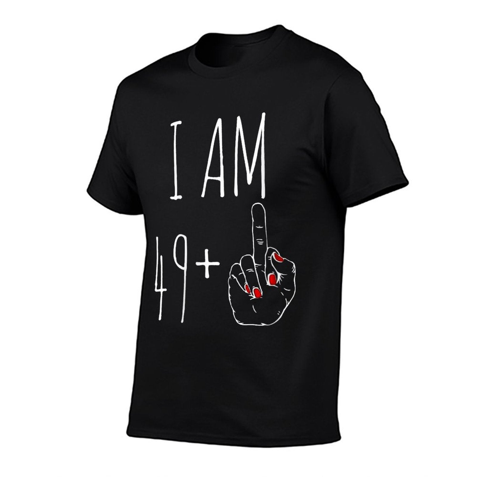 Womens I Am 49 Plus 1 Middle Finger For A 50th Birthday  Trendy Pattern T-Shirt