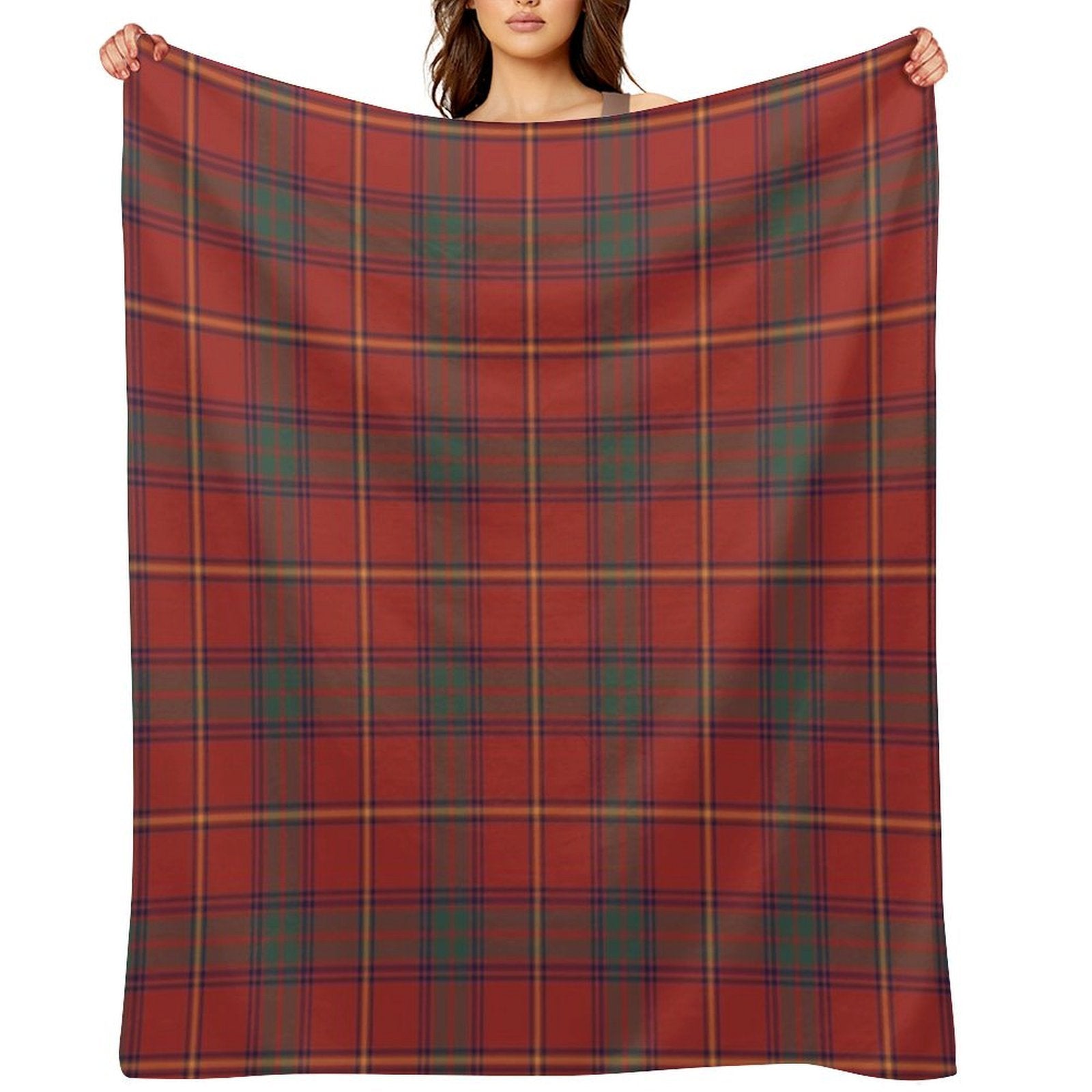County Galway Irish Tartan Sustainable Throw Blanket