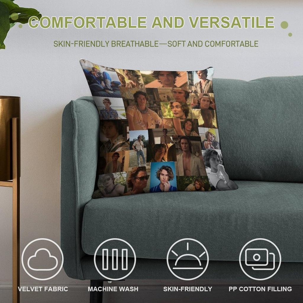John B (Chase Stokes) Soft Anti-Pilling Throw Pillow