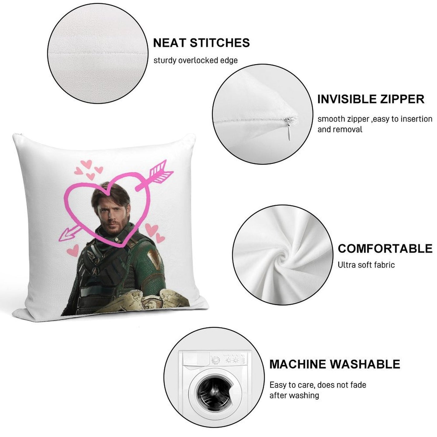 Solider Boy 3 Soft Warmth Comfort Throw Pillow