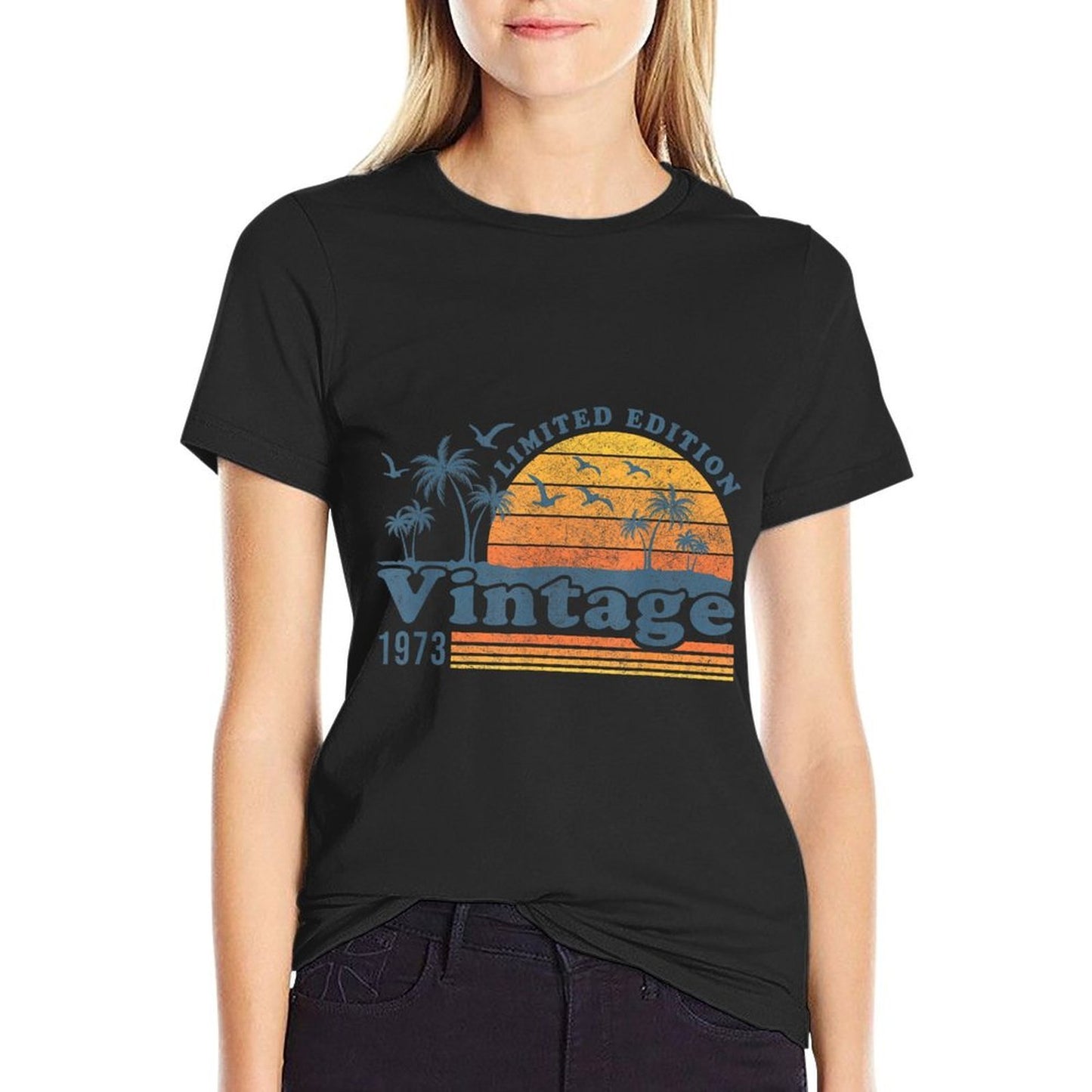 Summer Vintage 1973 Limited Edition 52 Years Old 52th  Cotton T-Shirt
