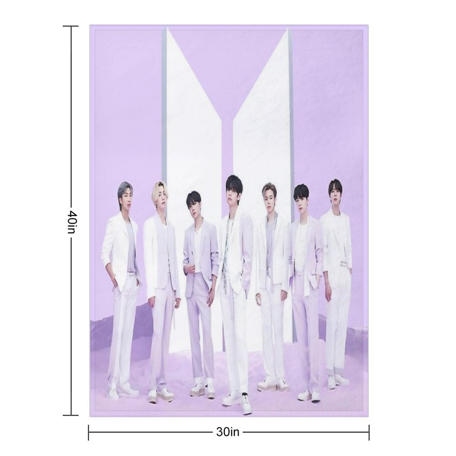 BTS THe Best All Members Anti-pilling Throw Blanket