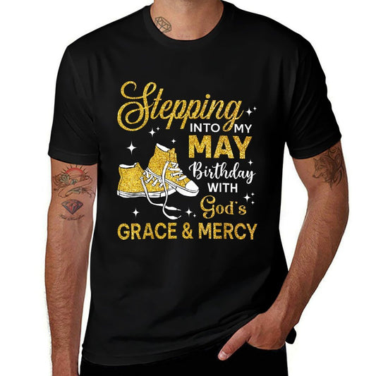 Stepping Into My May Birthday Women Girl Shoes  Vintage-inspired T-Shirt