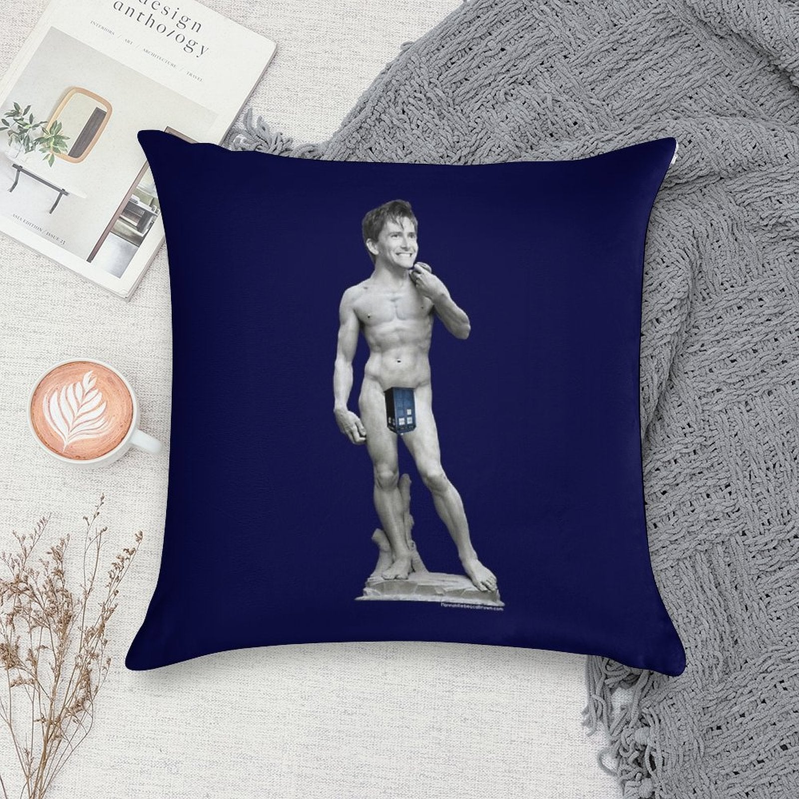 The David... Tennant Soft Warmth Comfort Throw Pillow