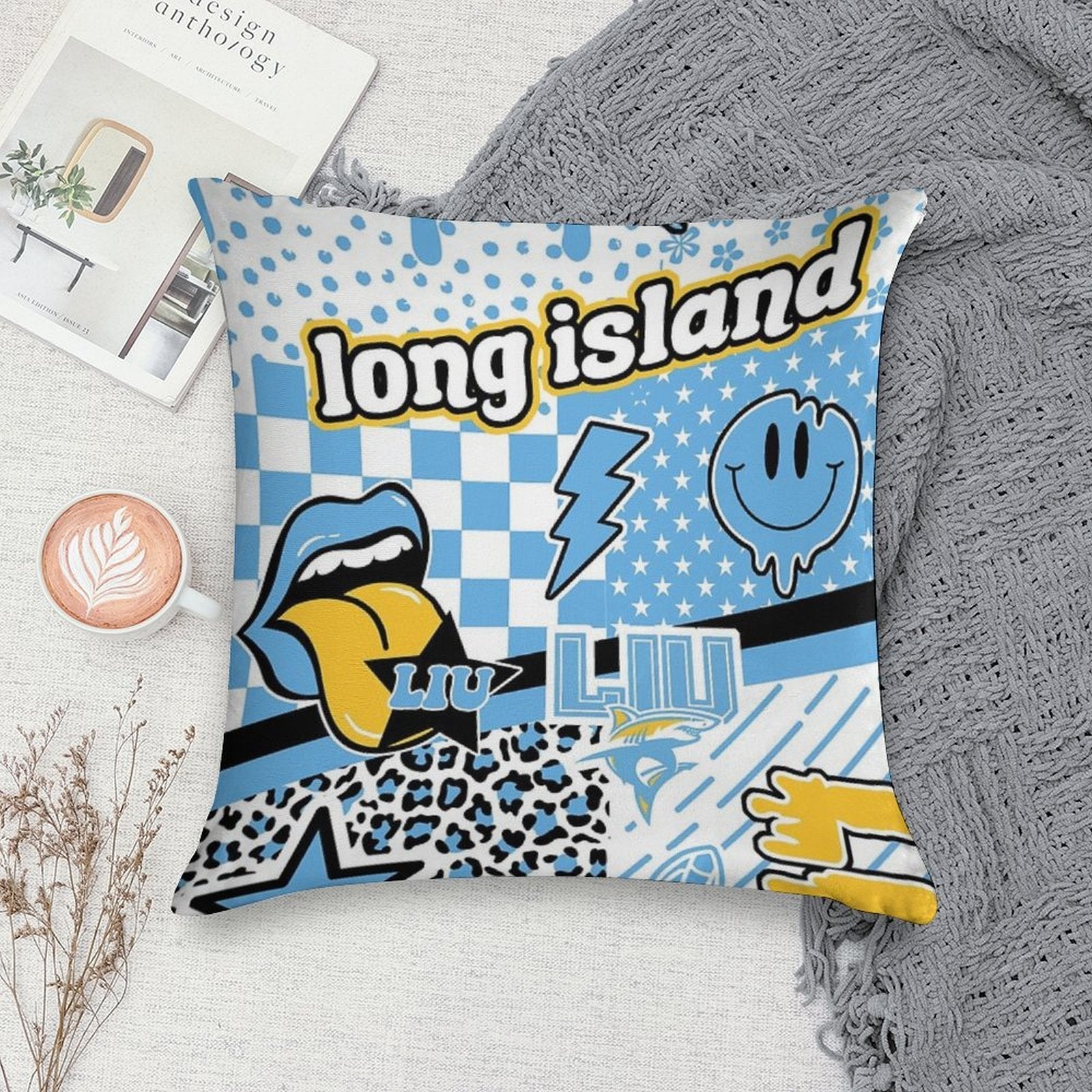 Long Island Soft Decorative Cover Throw Pillow