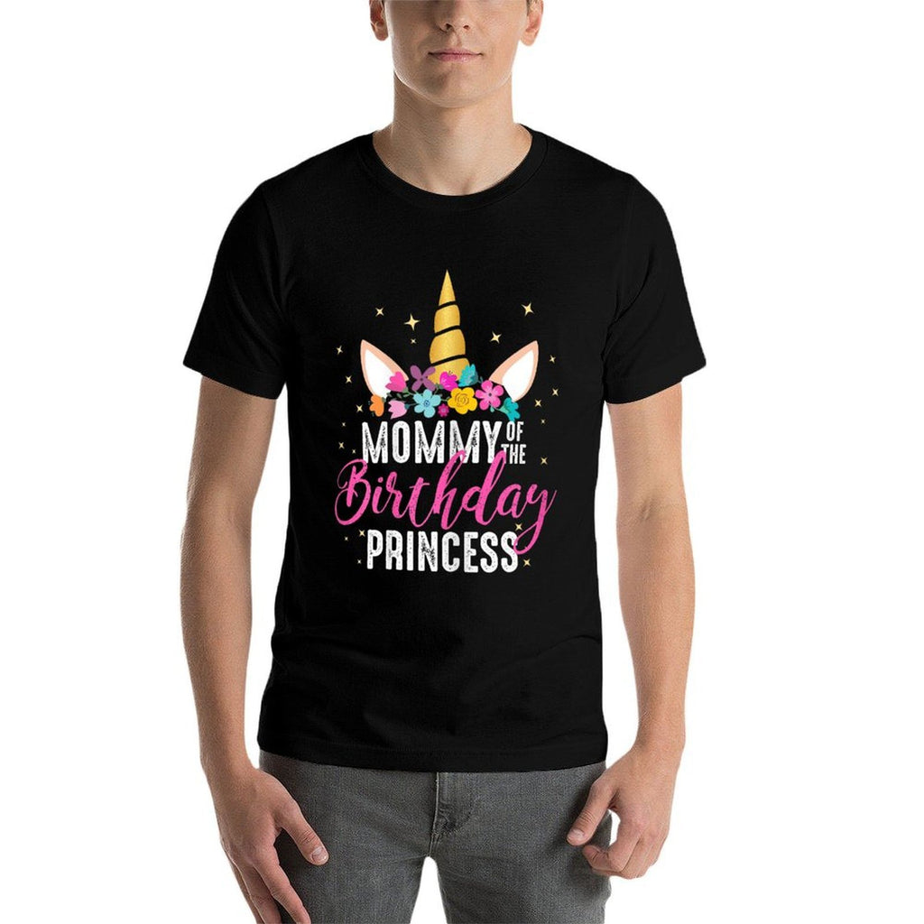 Mommy Of The Birthday Princess Mother Girl Unicorn Birthday  Graphic-printed T-Shirt