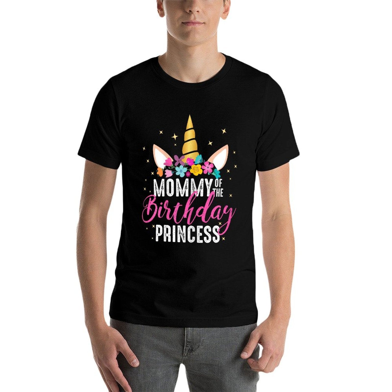 Mommy Of The Birthday Princess Mother Girl Unicorn Birthday  Graphic-printed T-Shirt