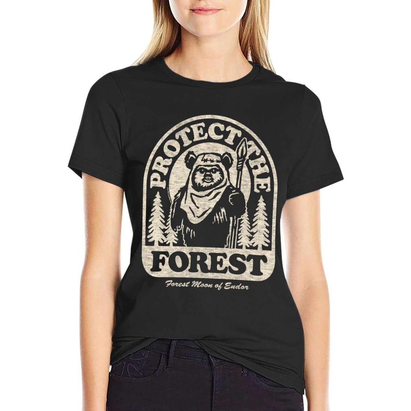 Star Wars - Ewok Protect The Forest  Slim-fit Cut T-Shirt