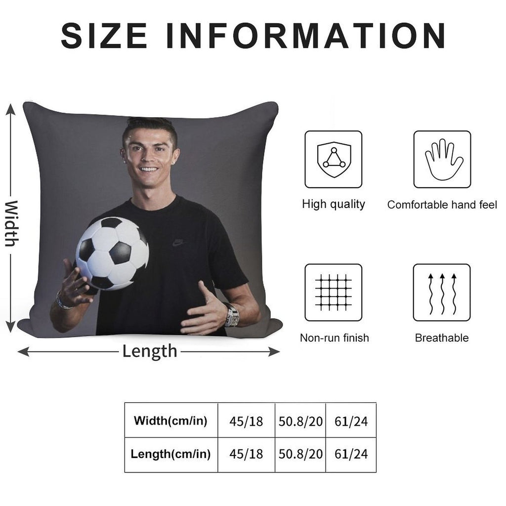 Cr7 Soft Skin-Friendly Throw Pillow