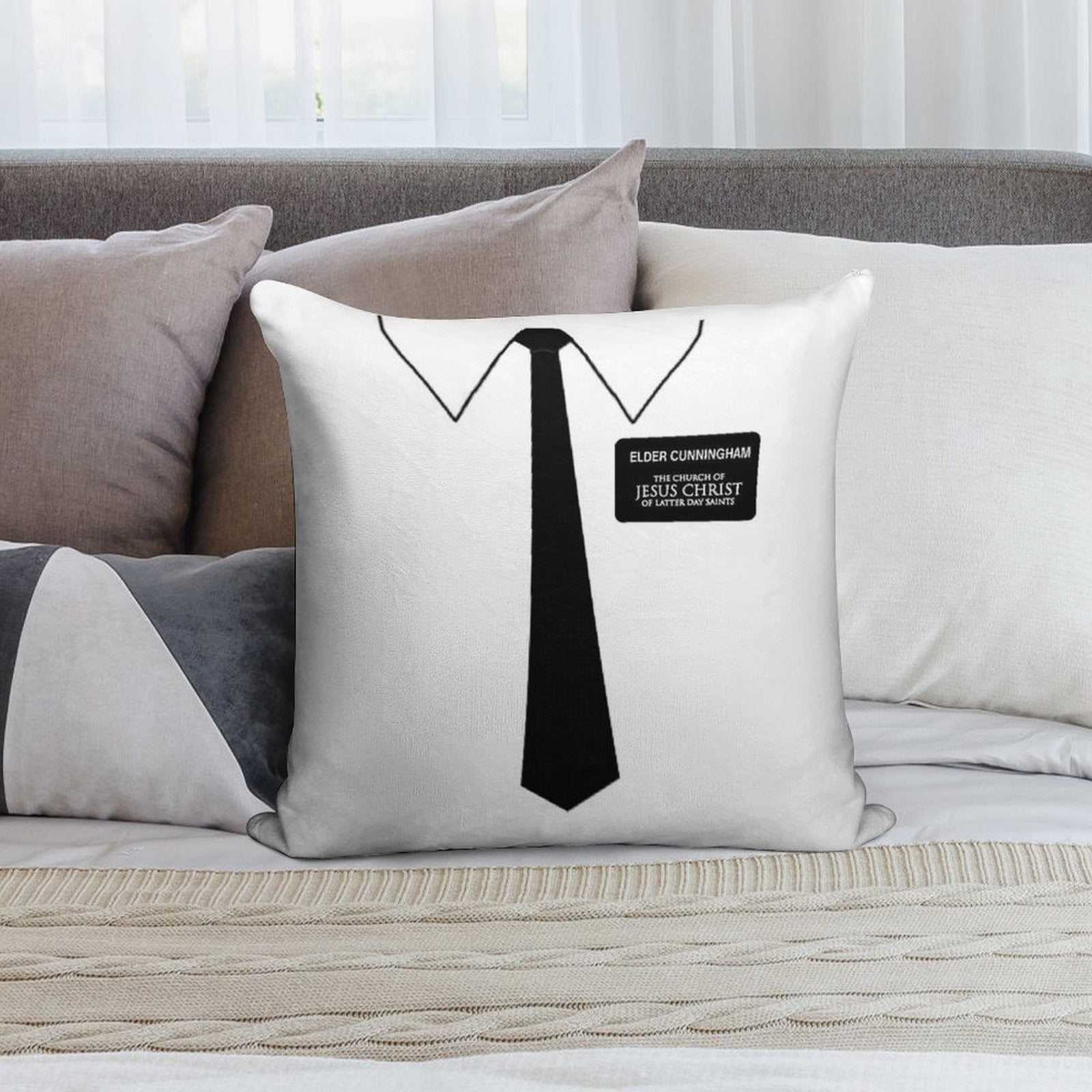 Elder Cunningham- Book of Mormon Soft Style Accent Throw Pillow