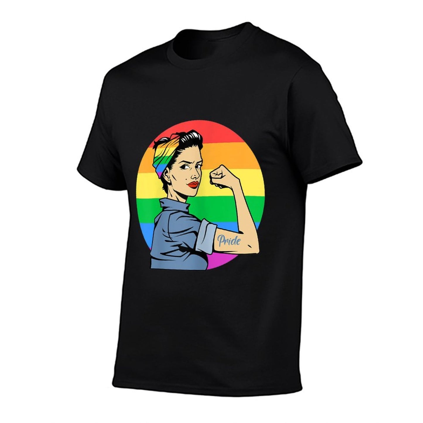 Womens LGBT Gay Lesbian Pride Feminist Rainbow Support  Versatile T-Shirt