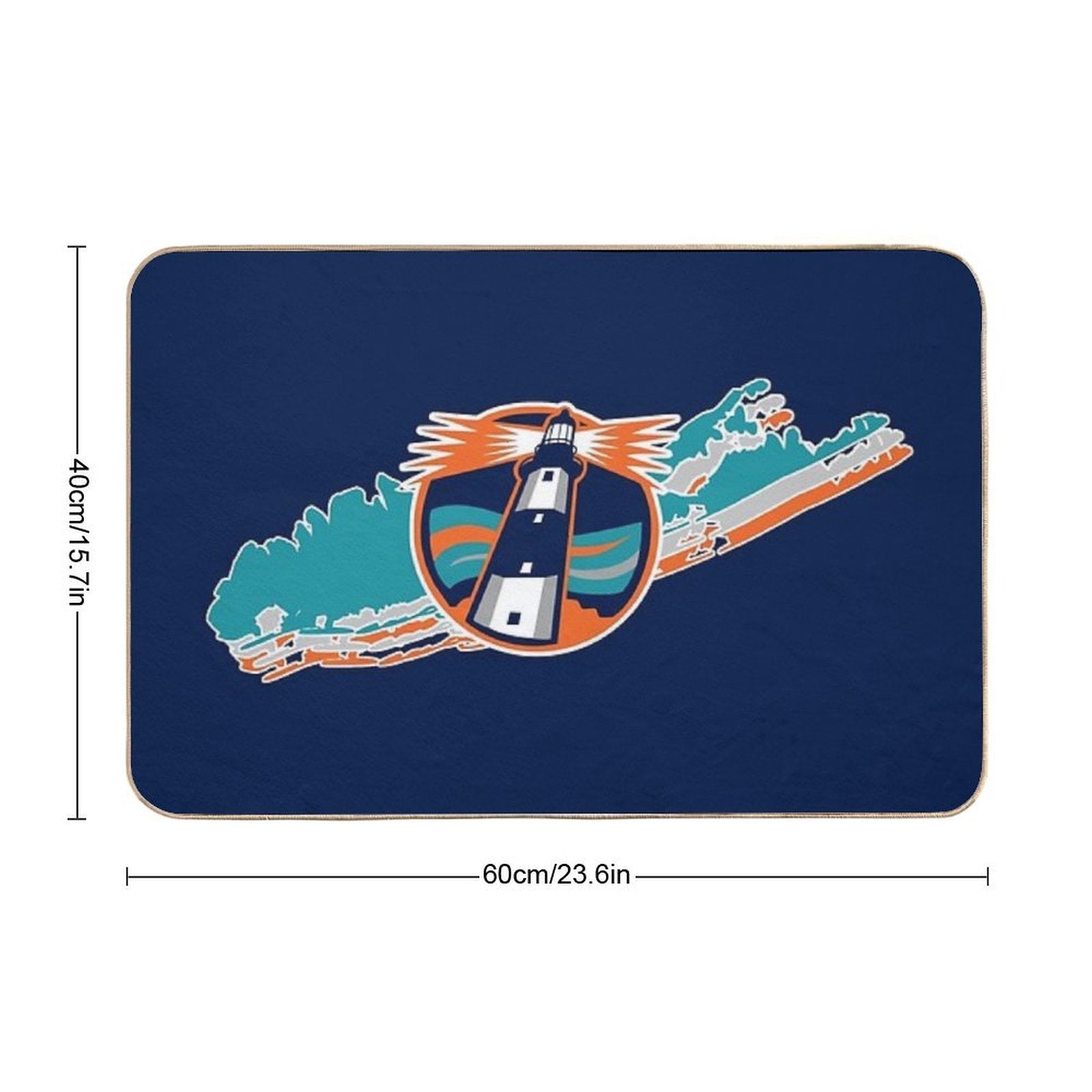 Long Island Hockey Fisherman  Fade-Resistant Bath Mat
