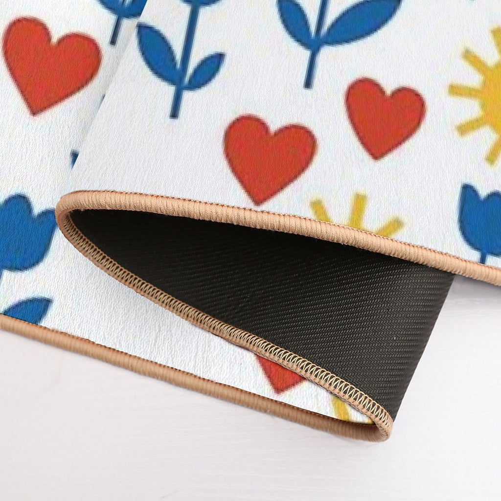 Sunshine & Love - Floral Pattern  Eco-Friendly Bath Mat
