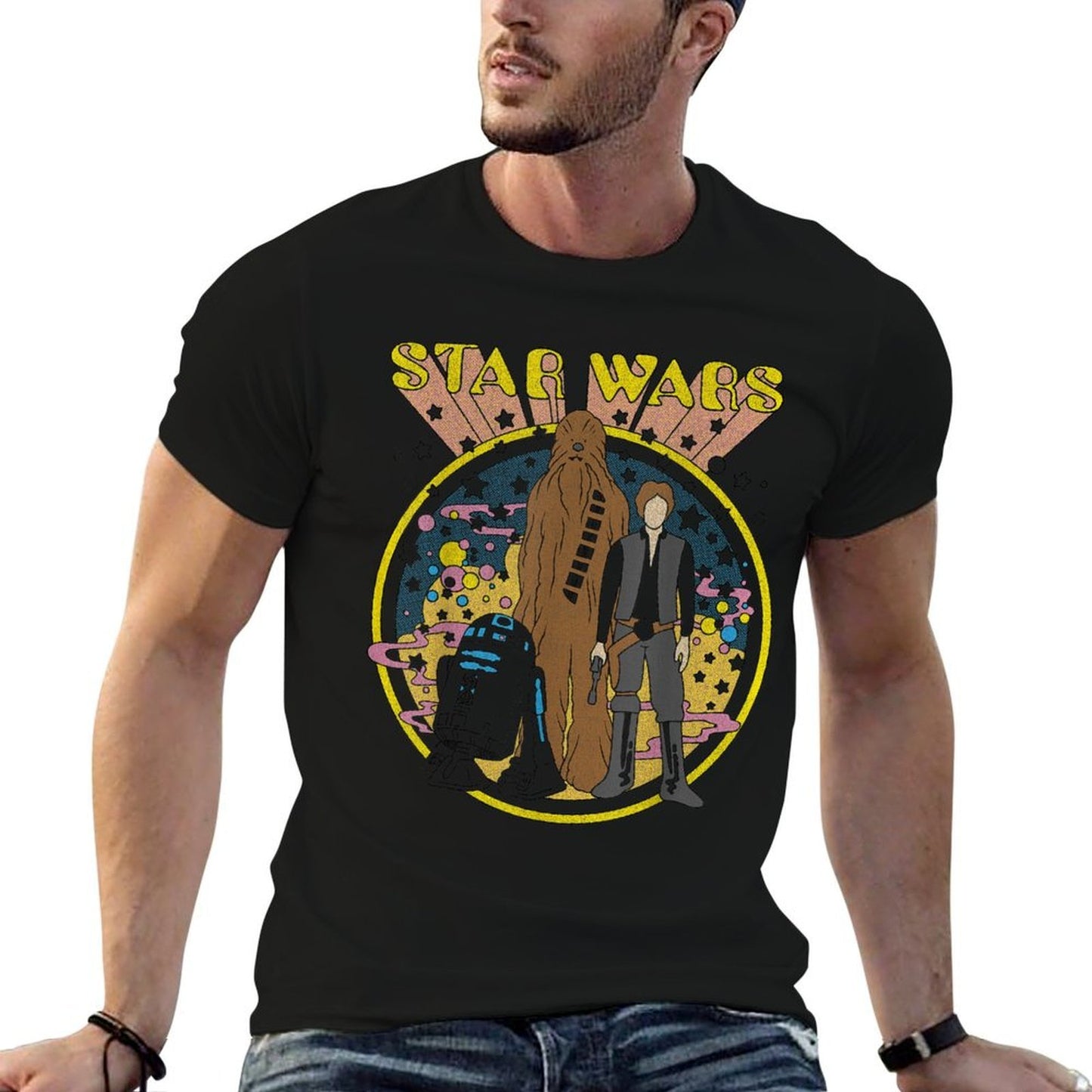 Star Wars Vintage Psych Rebels Disney+  Moisture-wicking T-Shirt
