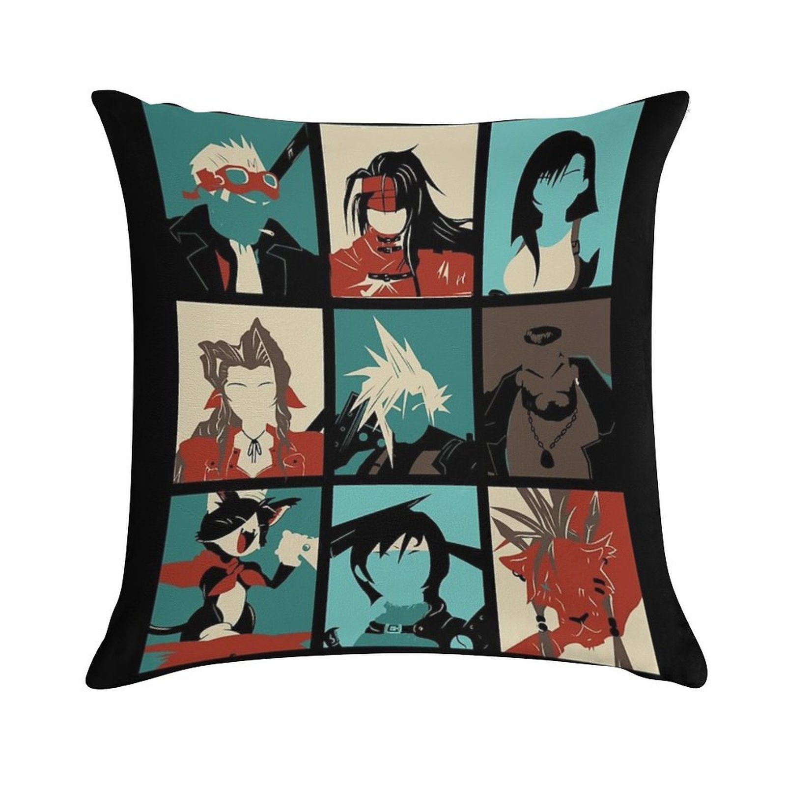 Fantasy Final Seven Soft Luxury Feel Throw Pillow