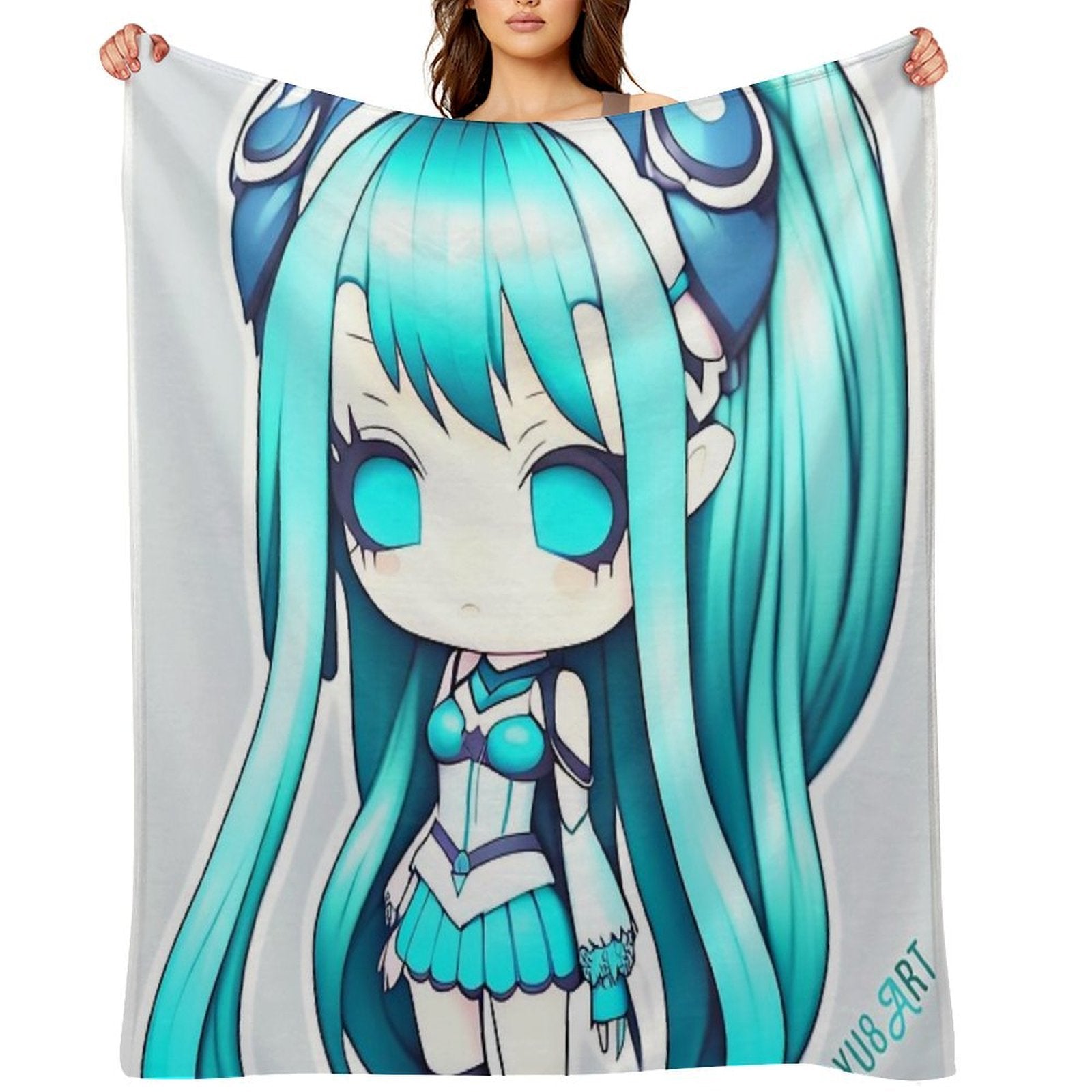 Hatsune Miku Cute Female Durable Throw Blanket