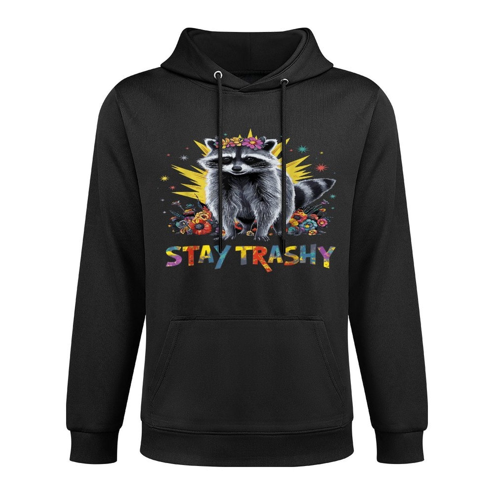 Possum Meme Garbage Dumpster Raccoon Skunk Stay Trashy Raccoon Opossum Kangaroo Pocket Hoodie