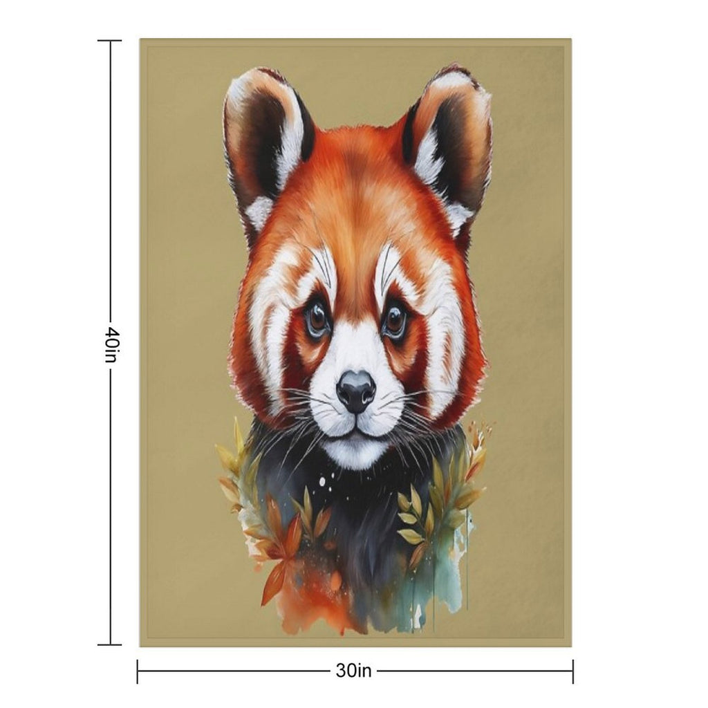 Red Panda - MY ZOO Collection Travel-friendly Throw Blanket