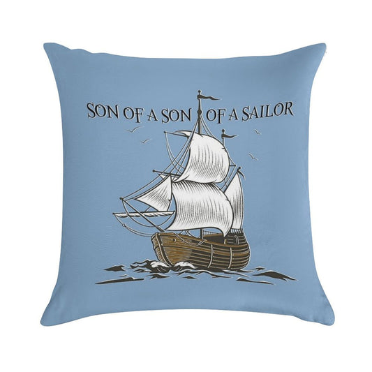 Son of A Son of A Sailor Soft Anti-Pilling Throw Pillow