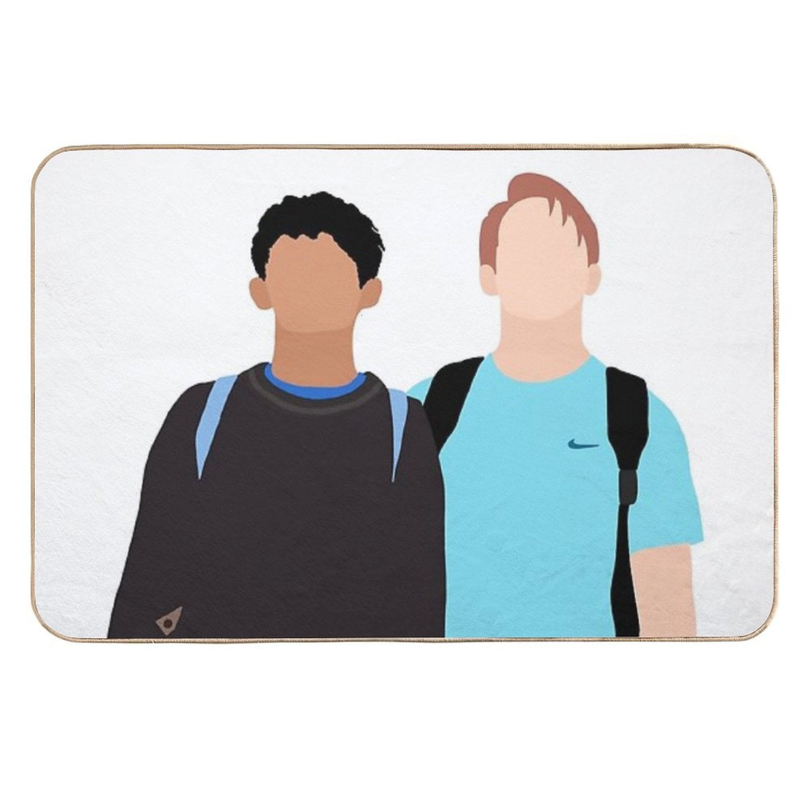 Heartstopper - Nick And Charlie  Odorless Bath Mat