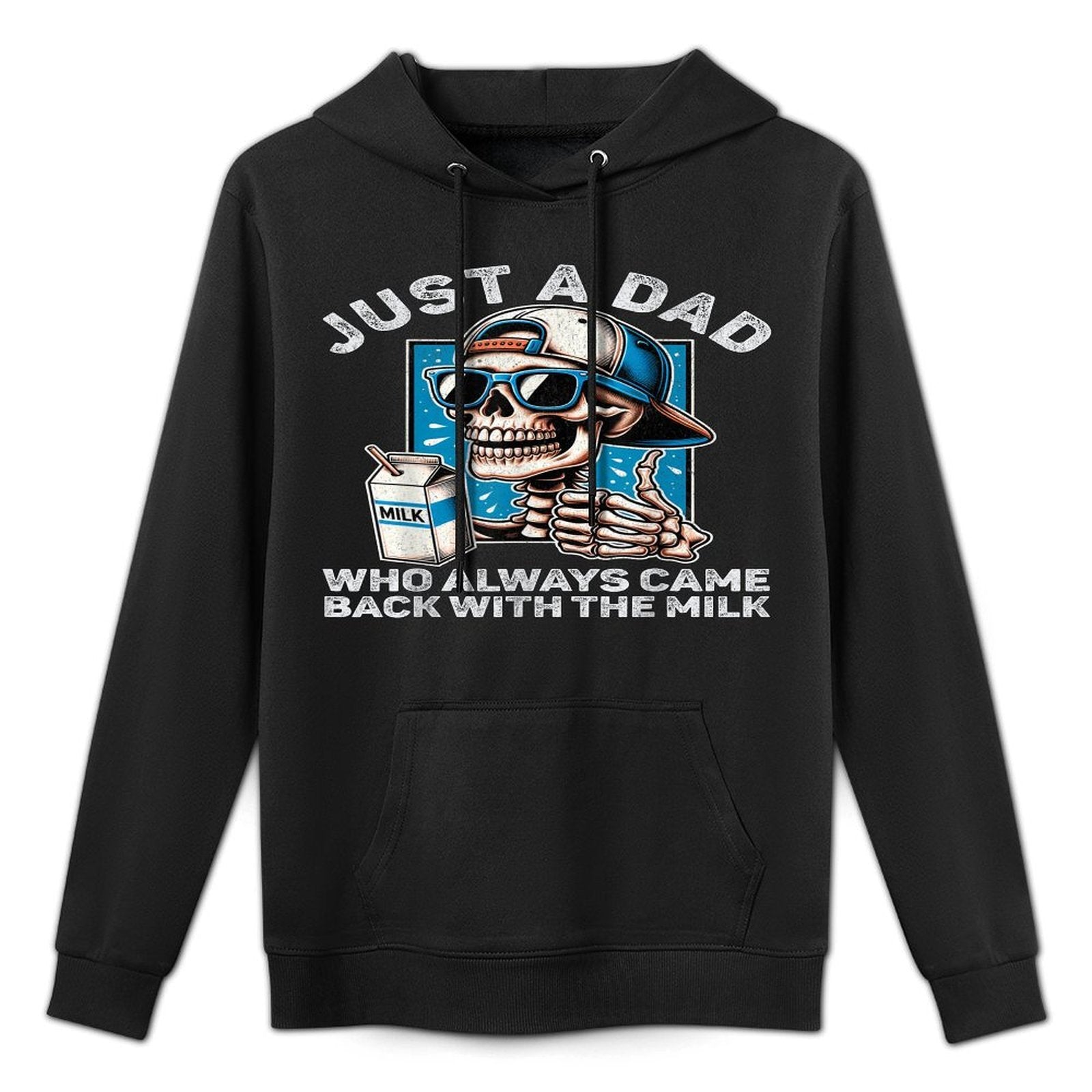 Just A Dad Who Always Came Back With The Milk Funny Fathers Pilling-Resistant Hoodie