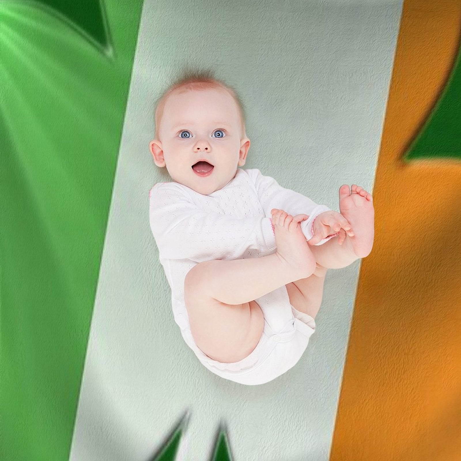 IRISH SHAMROCK Plush Throw Blanket