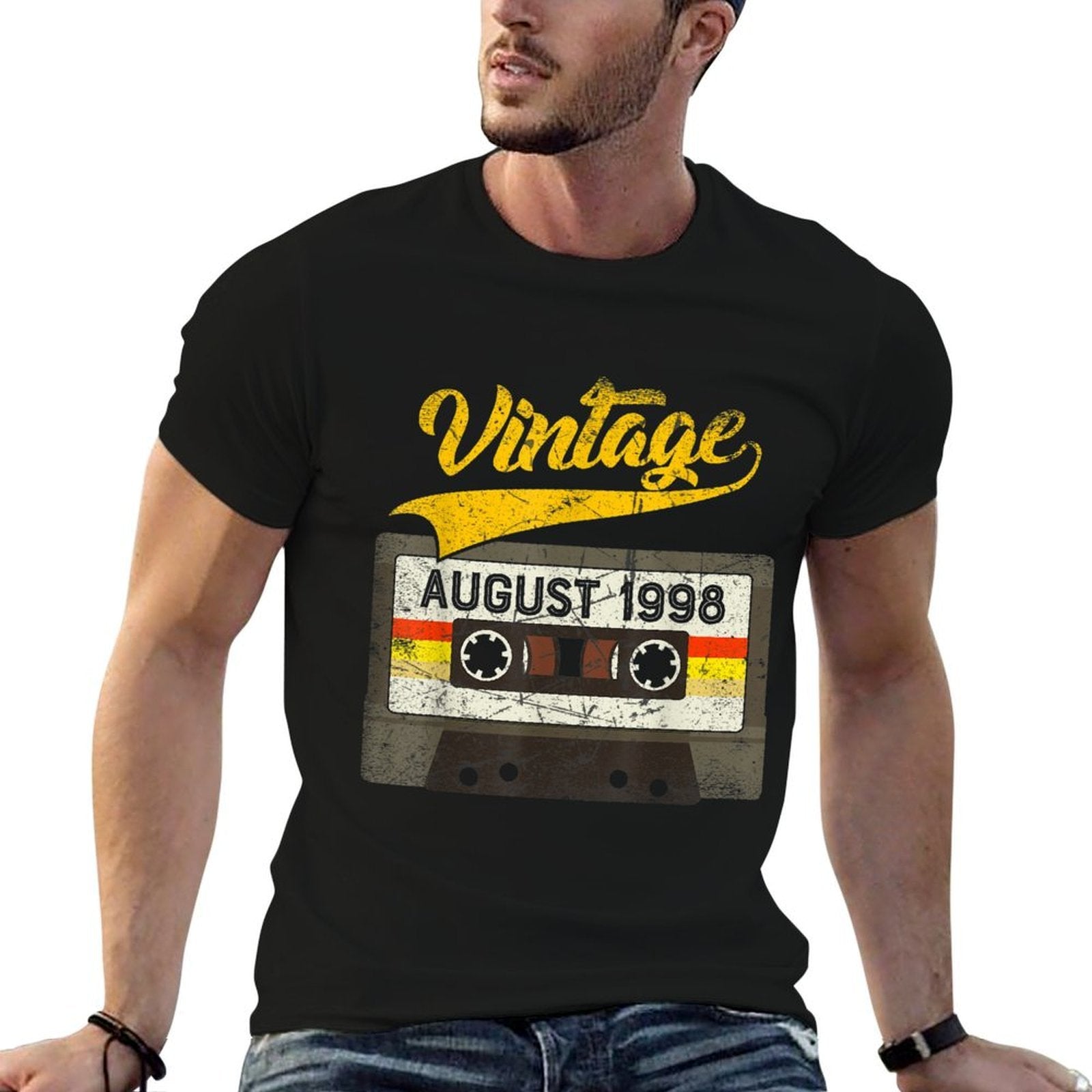 August 1998 21st Birthday Vintage Cassette  Odor-resistant T-Shirt
