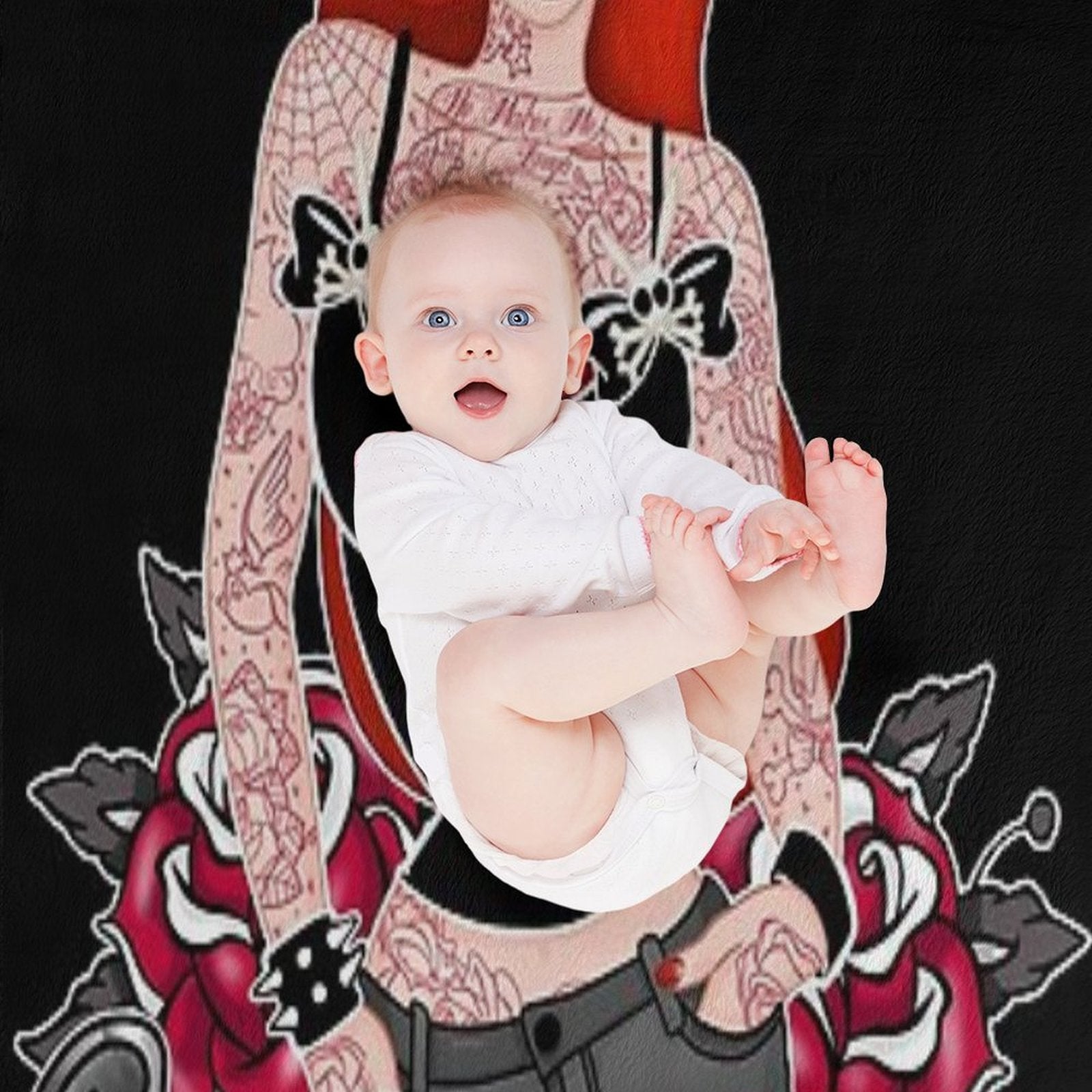 Bad Girl Plush Throw Blanket