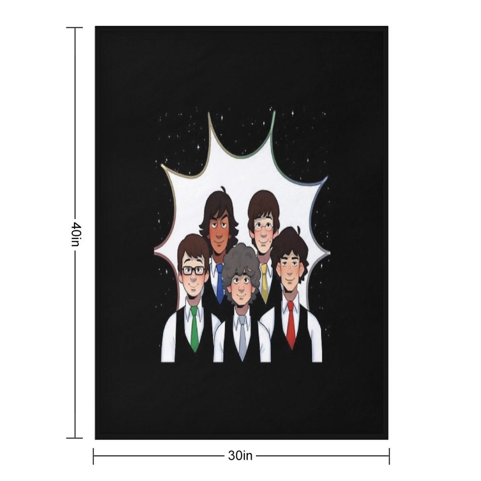 Tally Hall Anime Art Versatility Throw Blanket