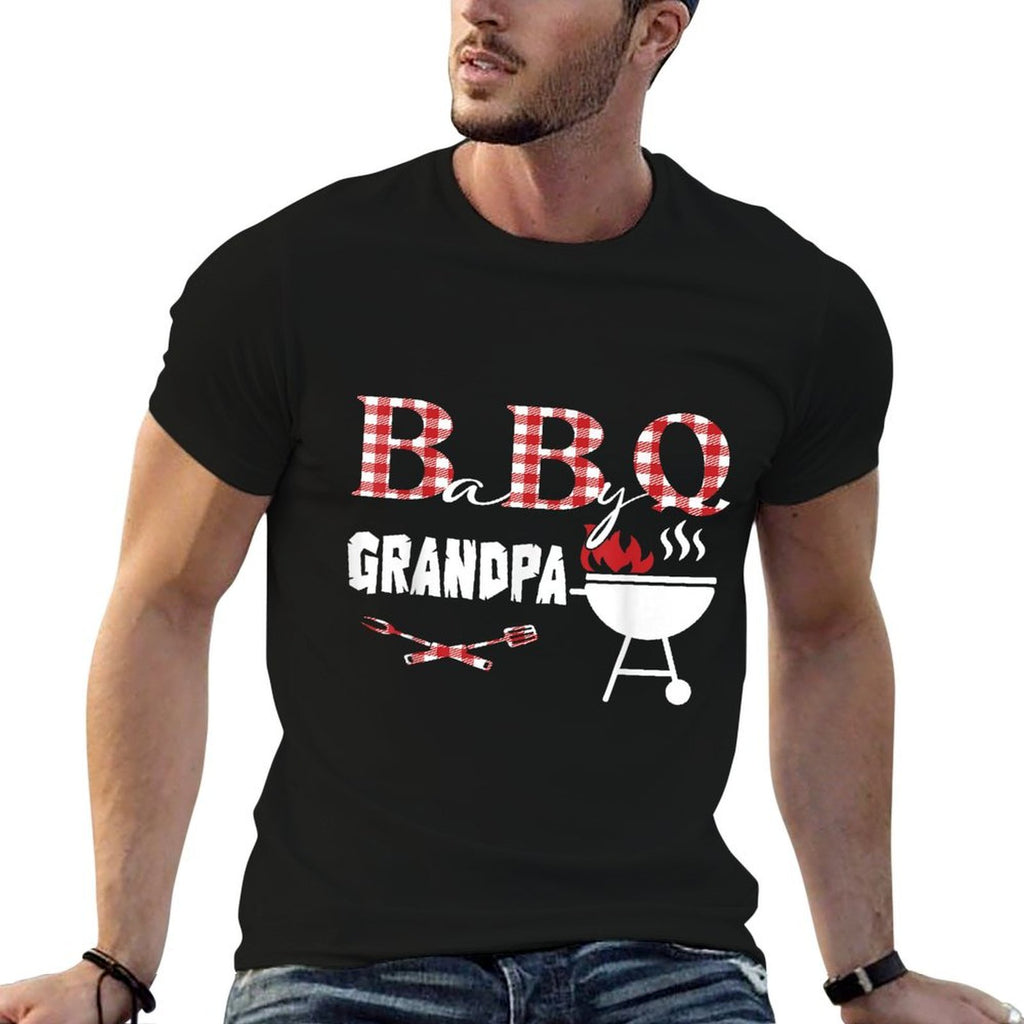 Baby BBQ Grandpa Shower Birthday Party Family Matching Comfortable T-Shirt
