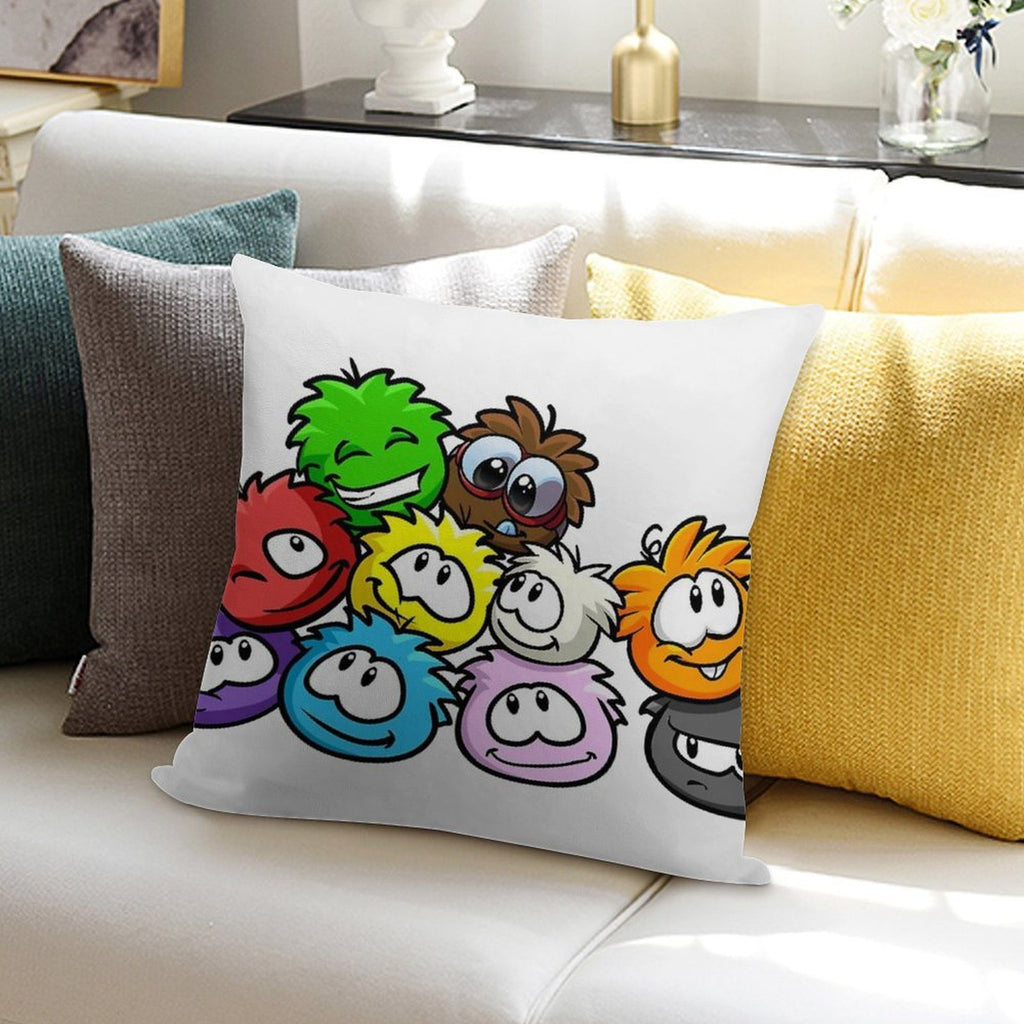 Club Penguin Puffles Soft Decorative Cover Throw Pillow
