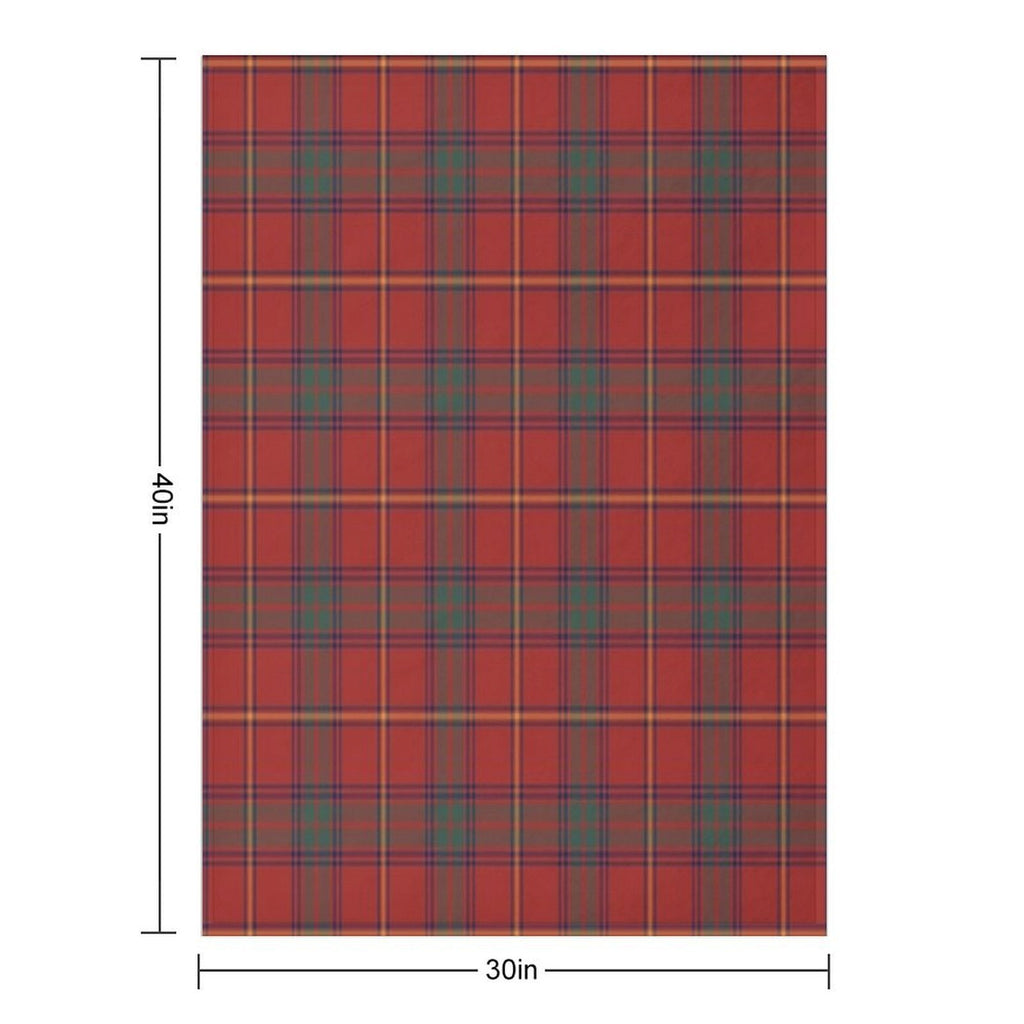 County Galway Irish Tartan Sustainable Throw Blanket