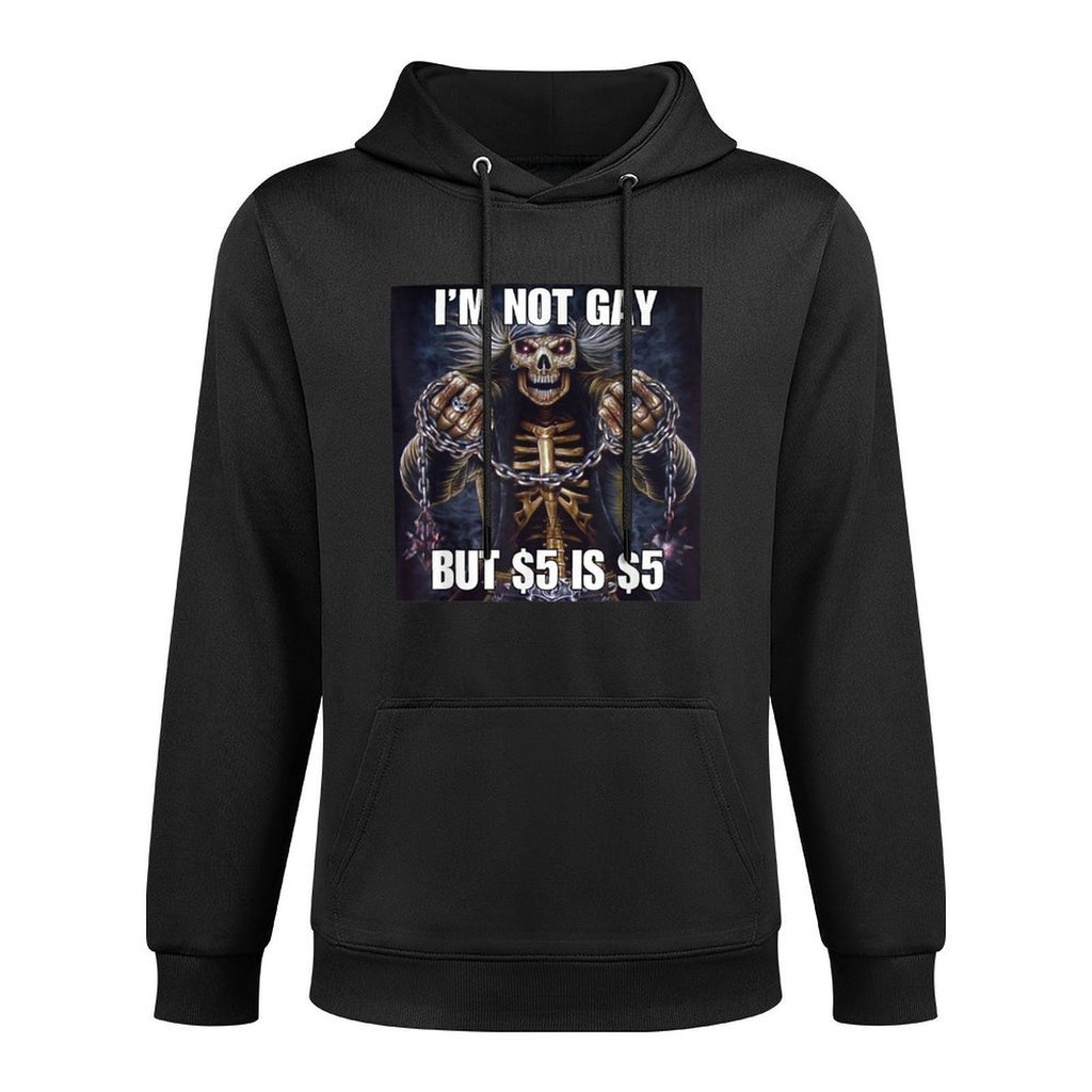 Homosexual Tendencies Gay Funny Cringe Hard Skeleton Meme Kangaroo Pocket Hoodie