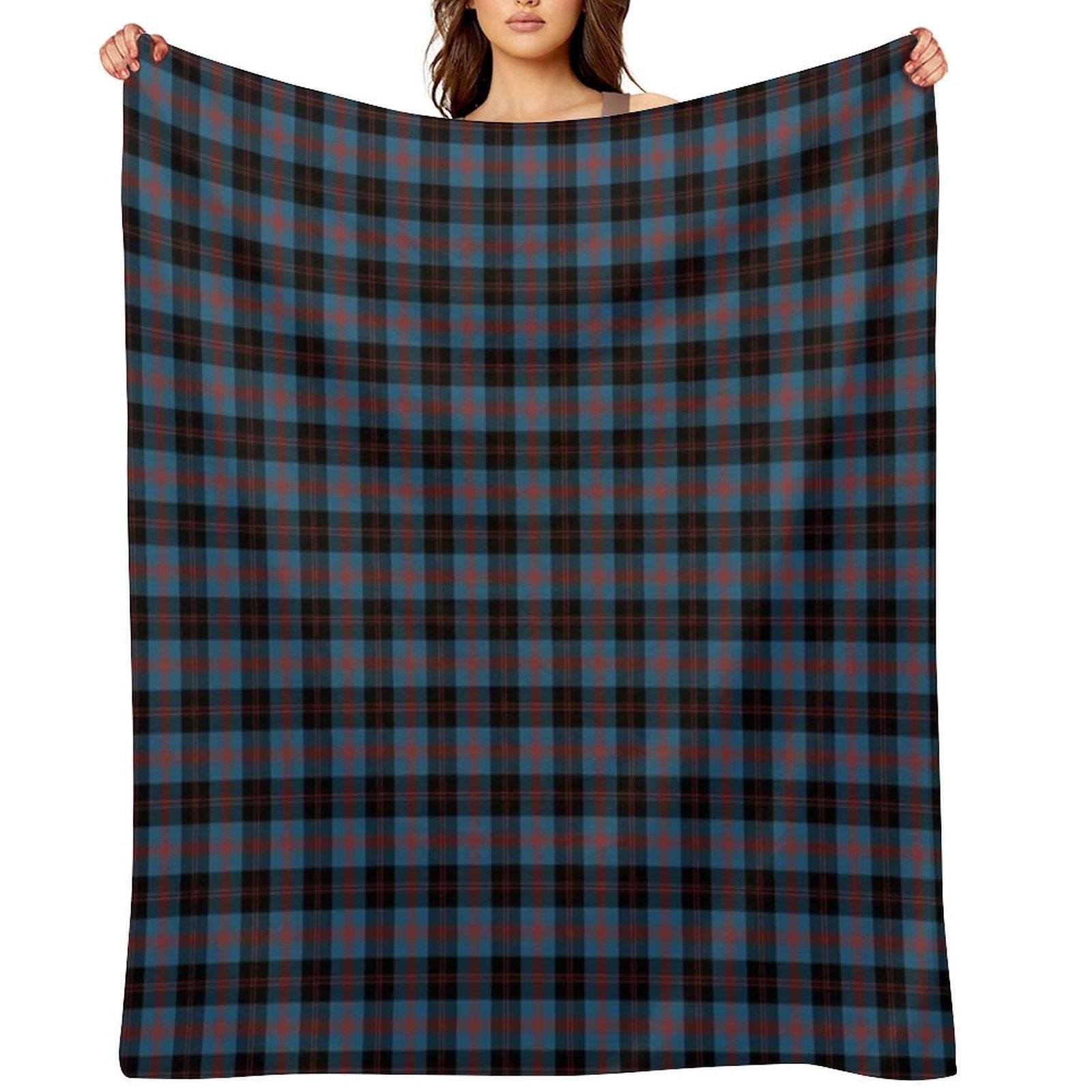 Angus Scotland District Tartan Easy Care Throw Blanket