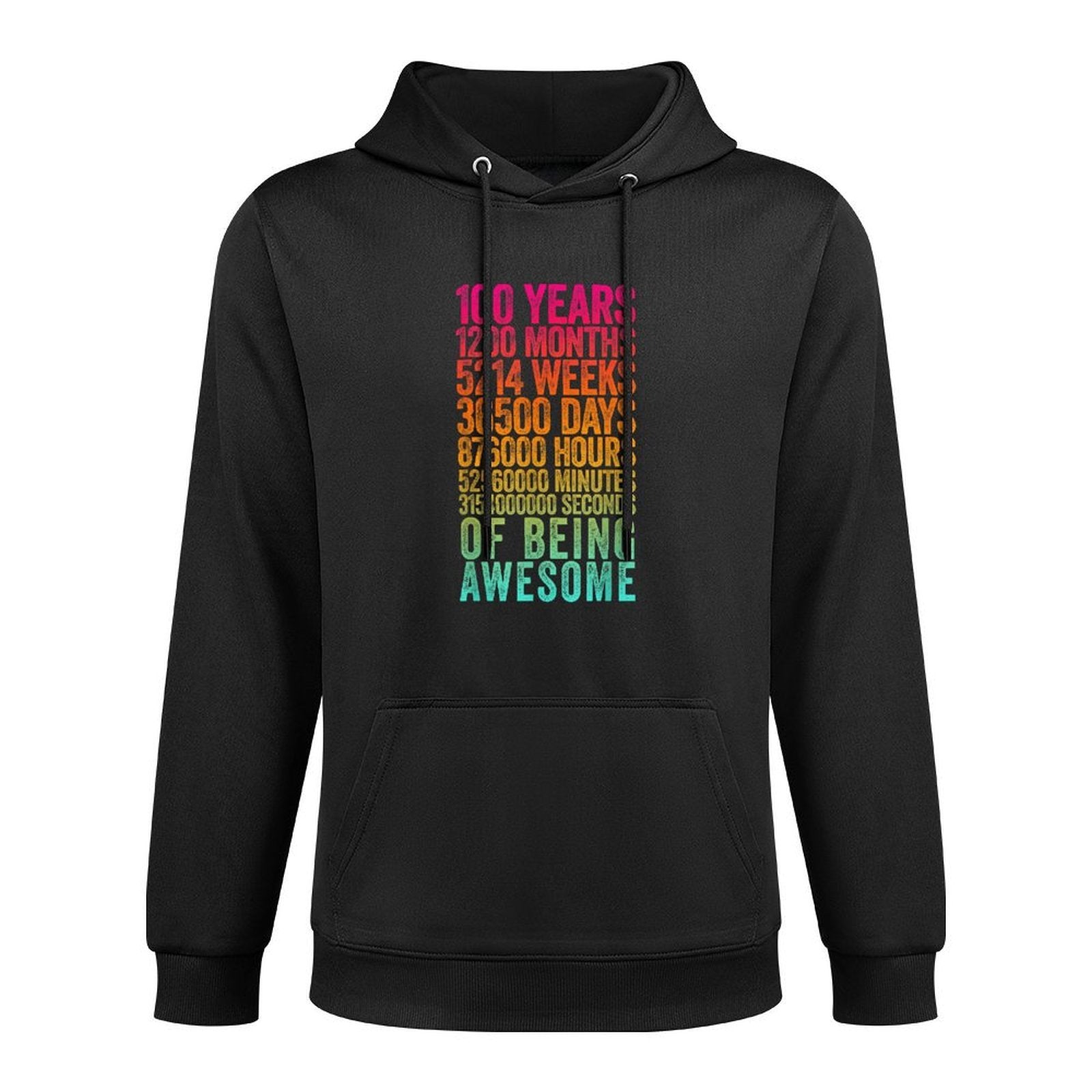 Funny 100th Birthday Old Meter Funny 100 Year Old Gift Breathable Fabric Hoodie