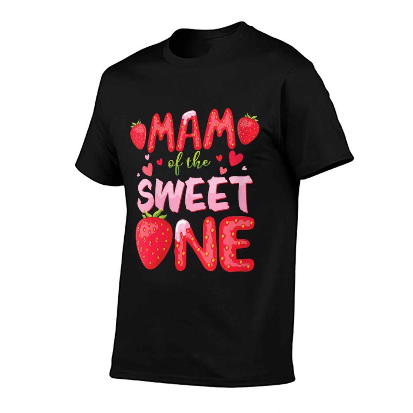 Womens MAM Of The Sweet One Strawberry Birthday Family Party  Soft T-Shirt