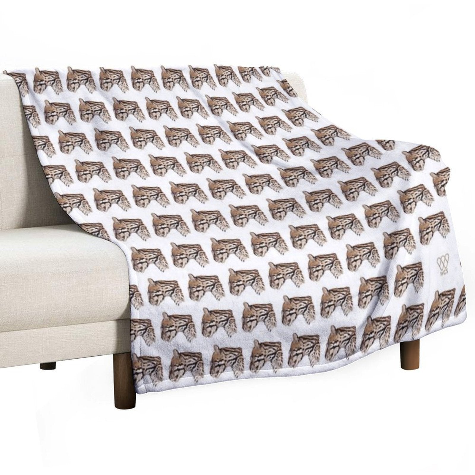 Margay Cat Plush Throw Blanket
