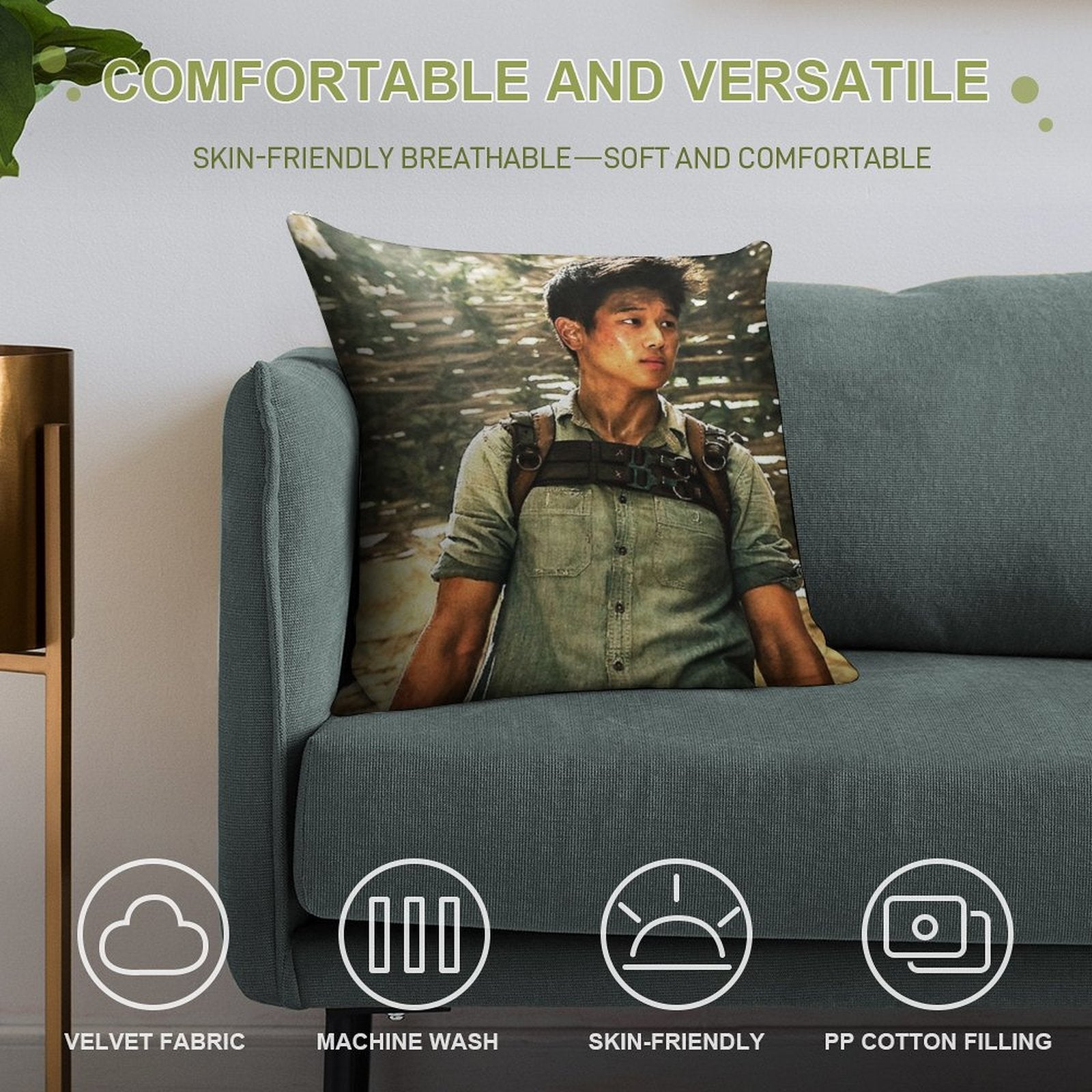 The Maze Runner - Minho Soft Decorative Cover Throw Pillow