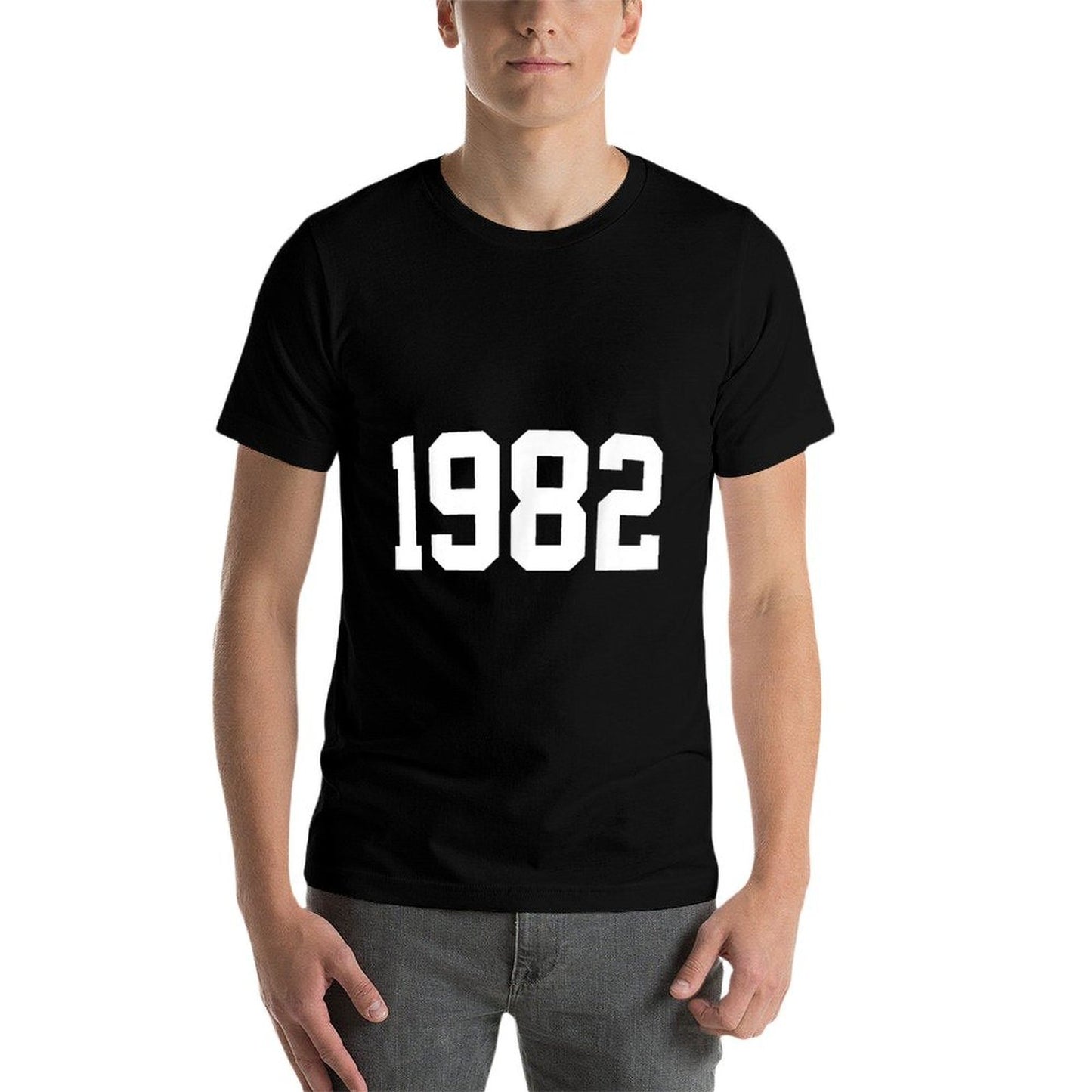 1982 College Style 39th 40th Birthday  Heathered Texture T-Shirt