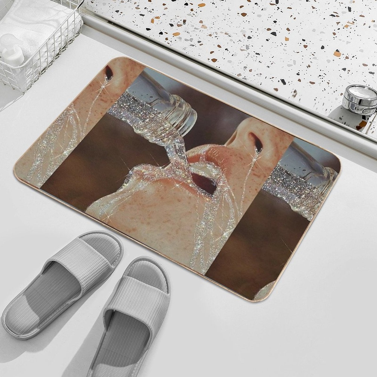 Stay Hydrated  Eco-Friendly Bath Mat
