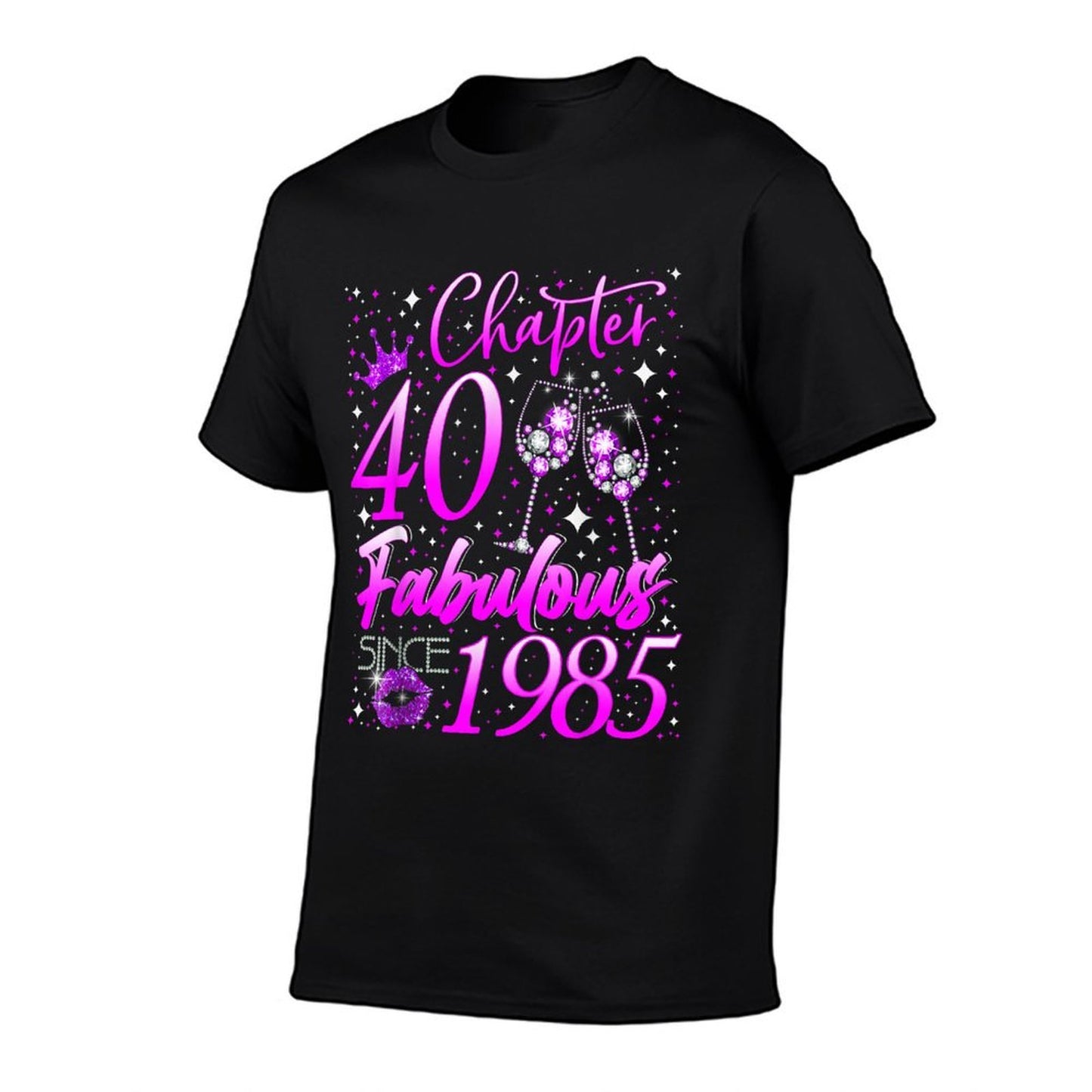 Womens Chapter 40 Fabulous Vintage Since 1985 40th Birthday  Tagless Design T-Shirt