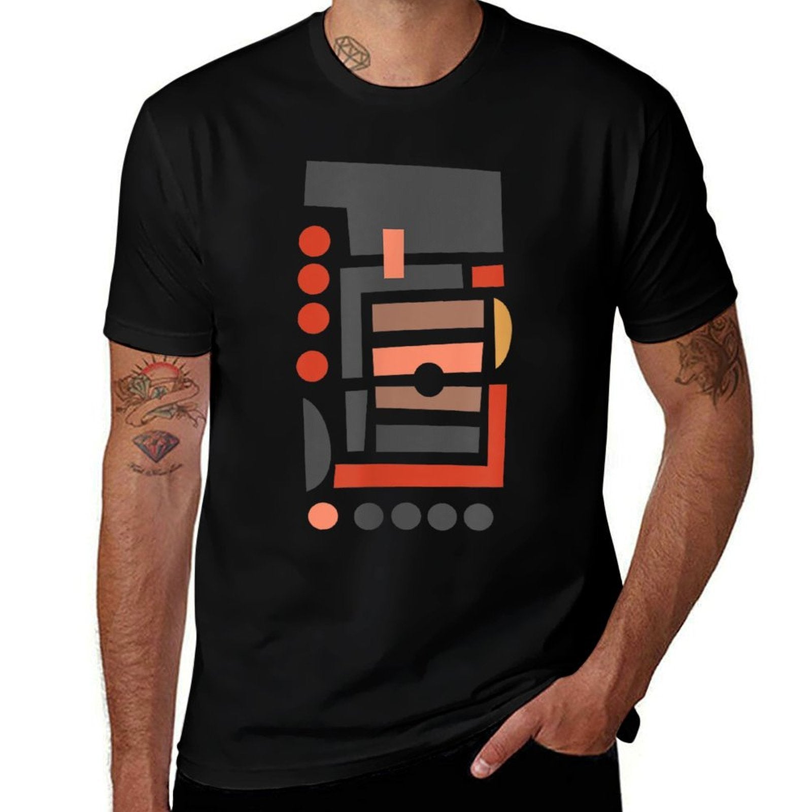 Mid Century Abstract  Odor-resistant T-Shirt