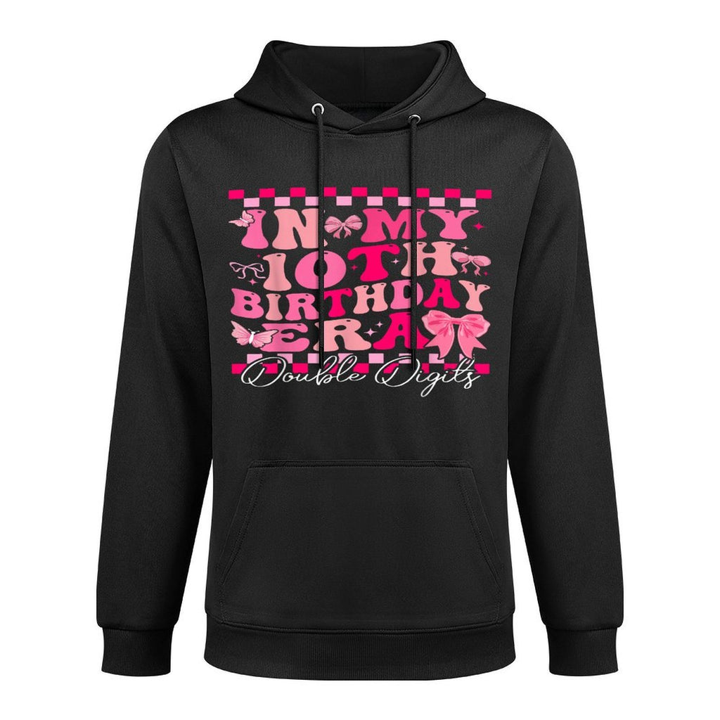 In My 10th Birthday Era Double Digits Coquette Bow Girl Bday All-Day Comfort Hoodie
