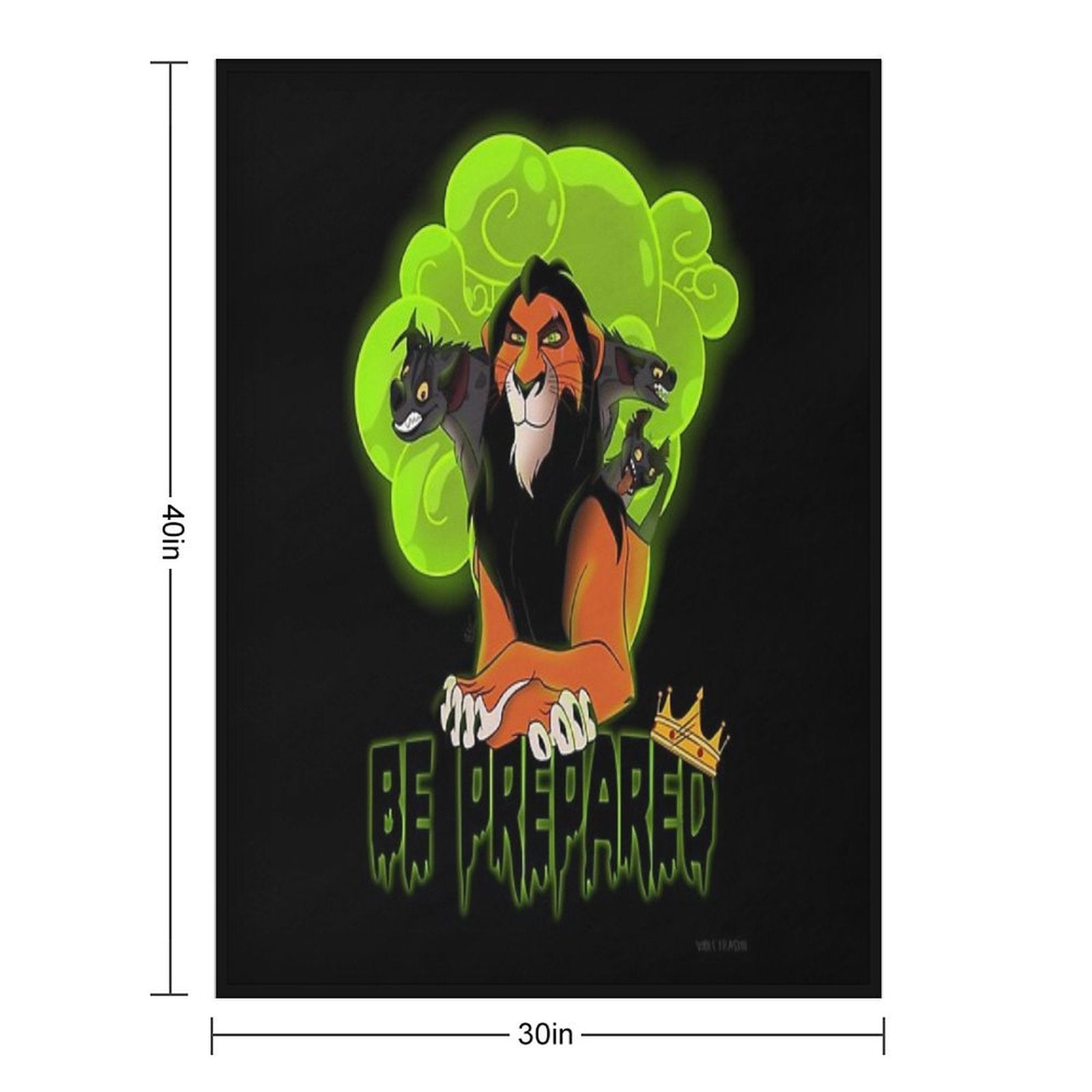 Scar Poster Easy Care Throw Blanket